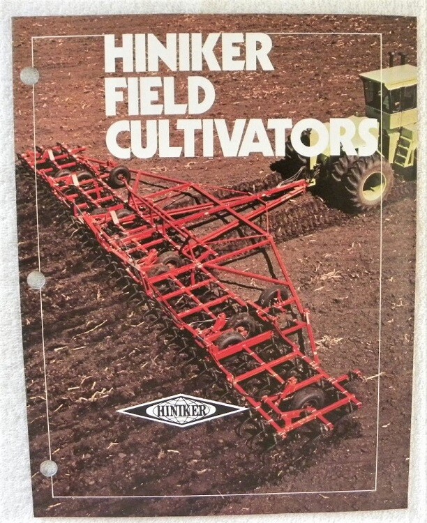 Hiniker Field Cultivators, Models 1120-1530-1540-1560 Color Dealer Advertising