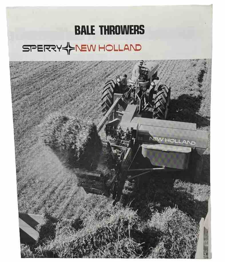 Vtg Sperry New Holland Bale Throwers Advertising Brochure 1977