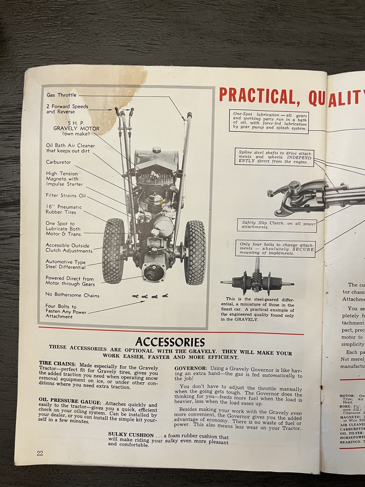Vintage Collectible Gravely Power Equipment Catalog 1953 Power Vs Drudgery