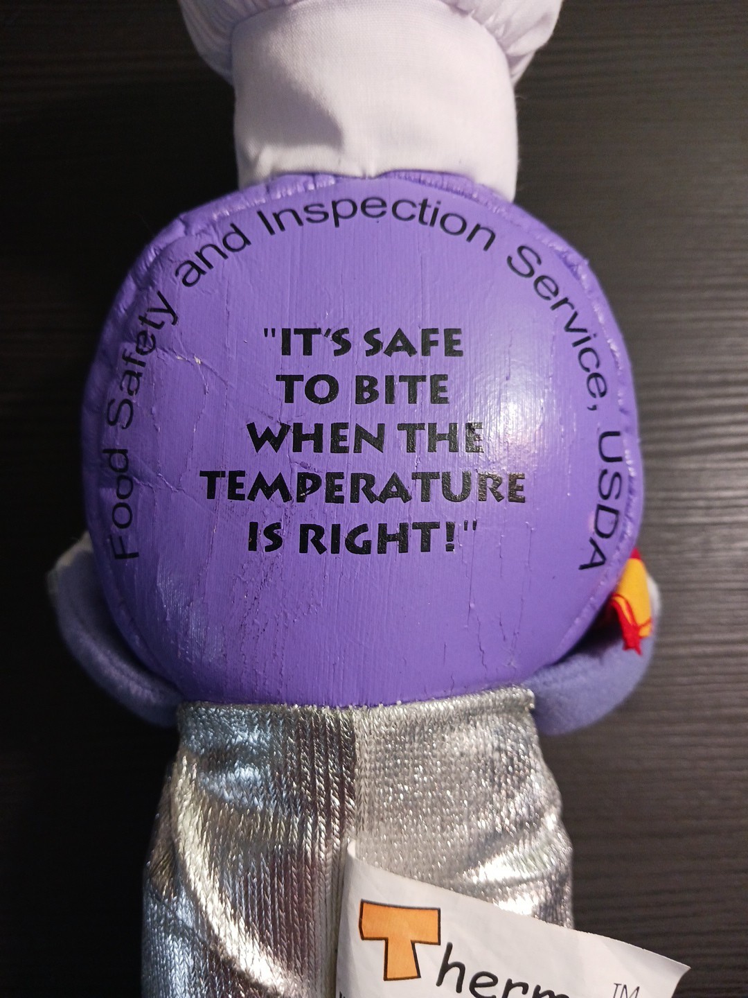 Thermy Thermometer Plush toy 10″ tall U.S. Dept. of Agriculture RARE 2017