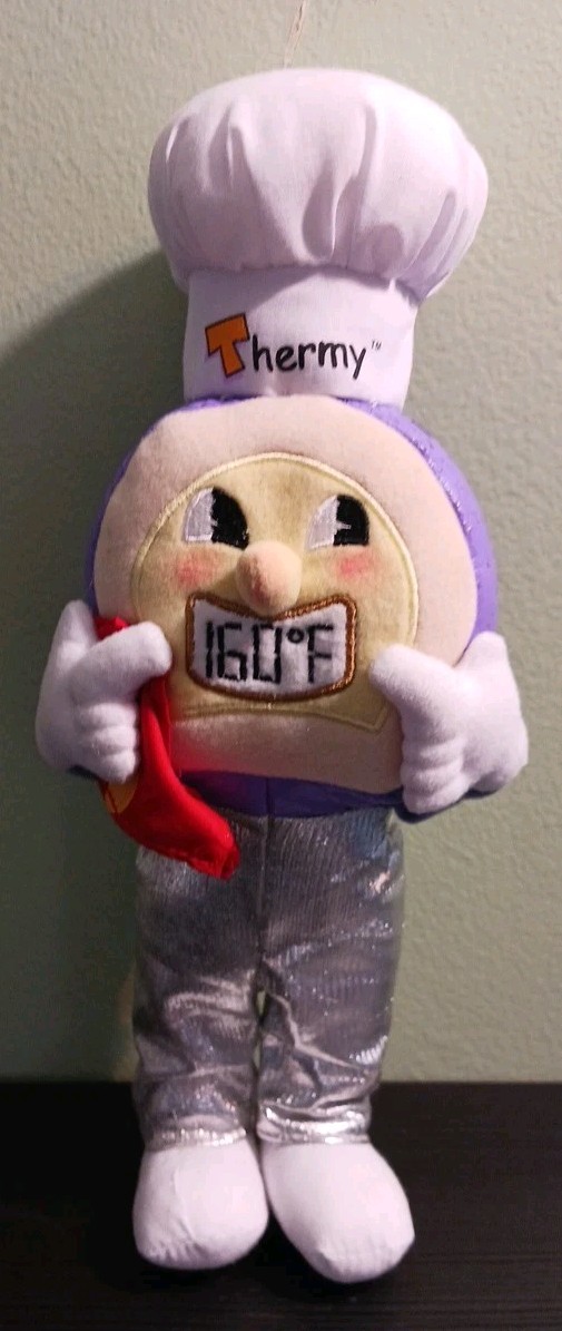 Thermy Thermometer Plush toy 10″ tall U.S. Dept. of Agriculture RARE 2017