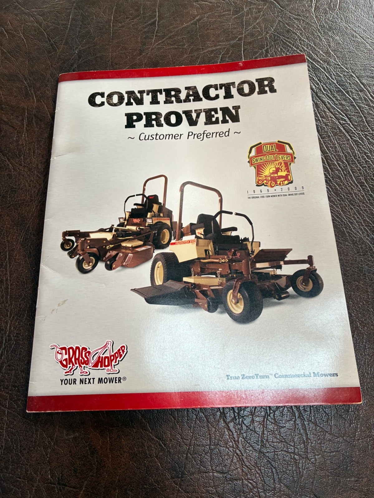 GRASSHOPPER TRUE ZEROTURN COMMERCIAL MOWERS, LIT # 0309-170470 2009