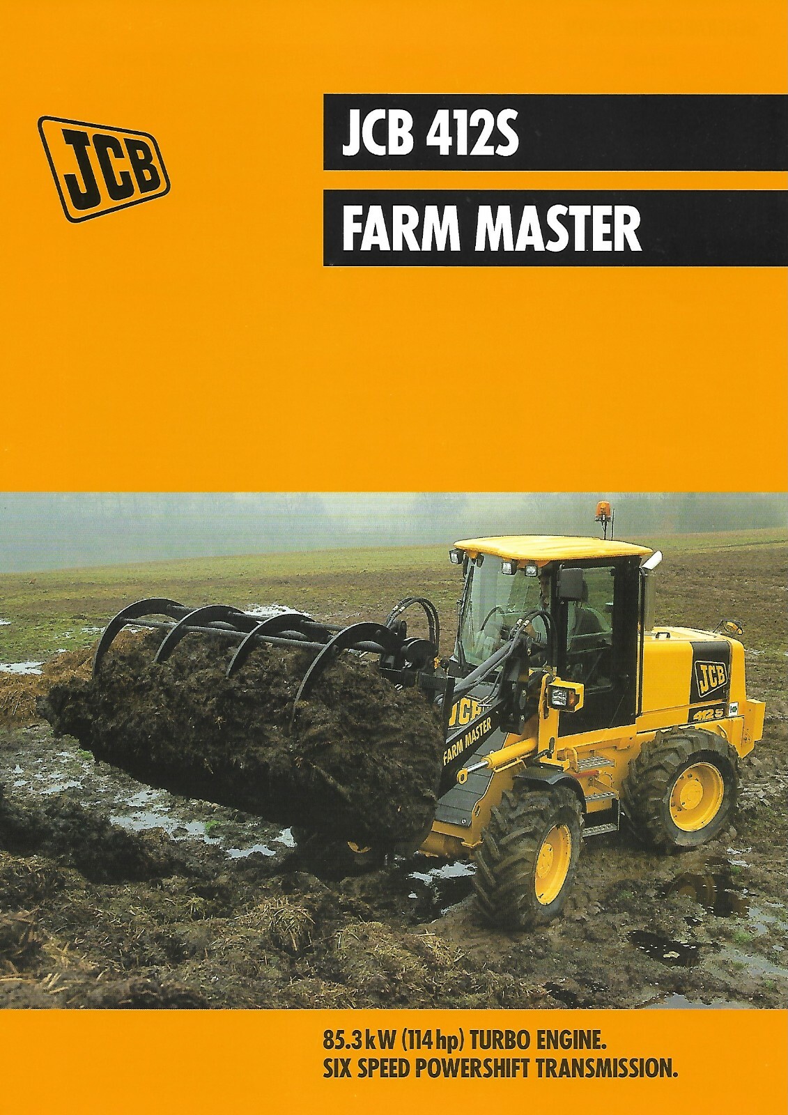Farm Equipment Brochure – JCB – 412S – Farm Master – Loader – 2001 (F7359)