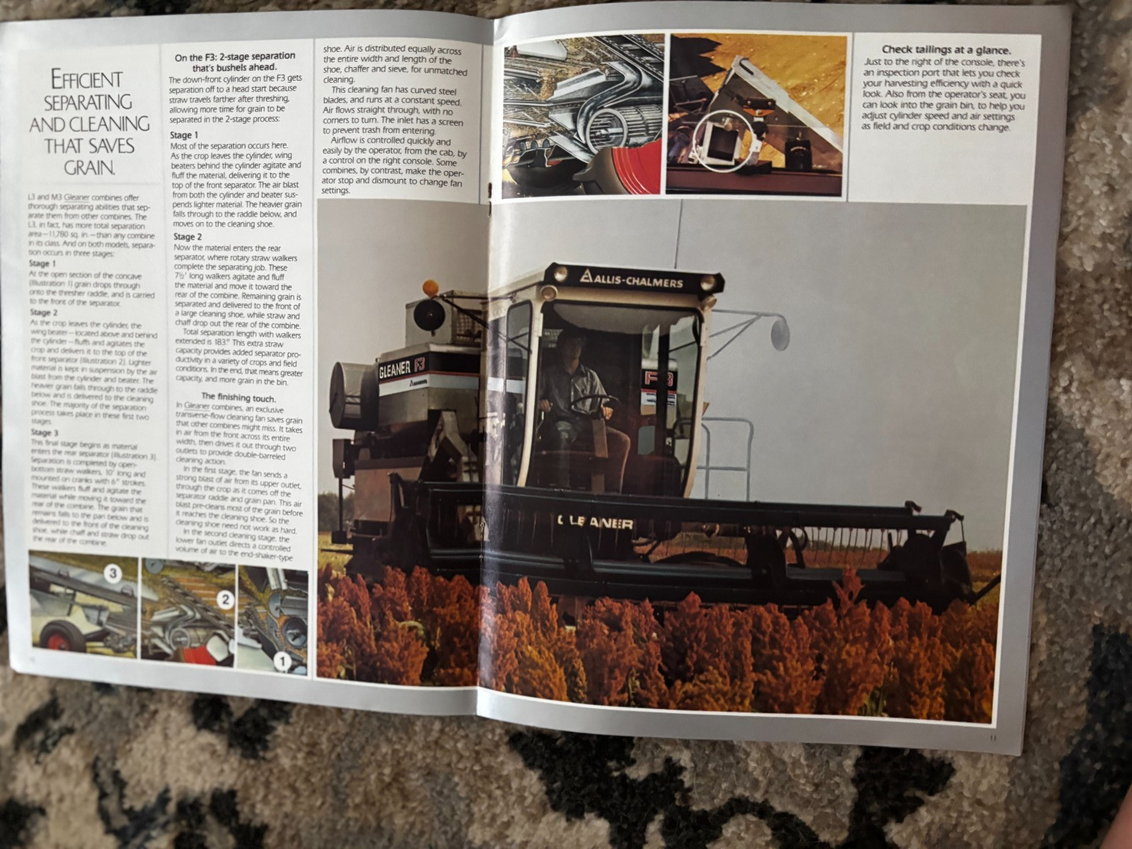 Allis Chalmers L3 M3 F3 Combine For 1984 Brochure DCPA26