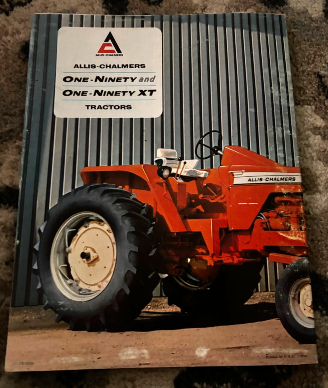 Allis Chalmers 190XT 190 Tractor For 1967 Brochure DCPA26