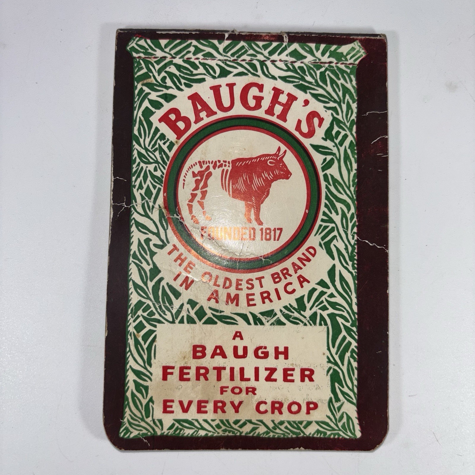 Vintage Baugh’s Premium Plant Food & Soil Builder Unused Pocket Notebook Pad