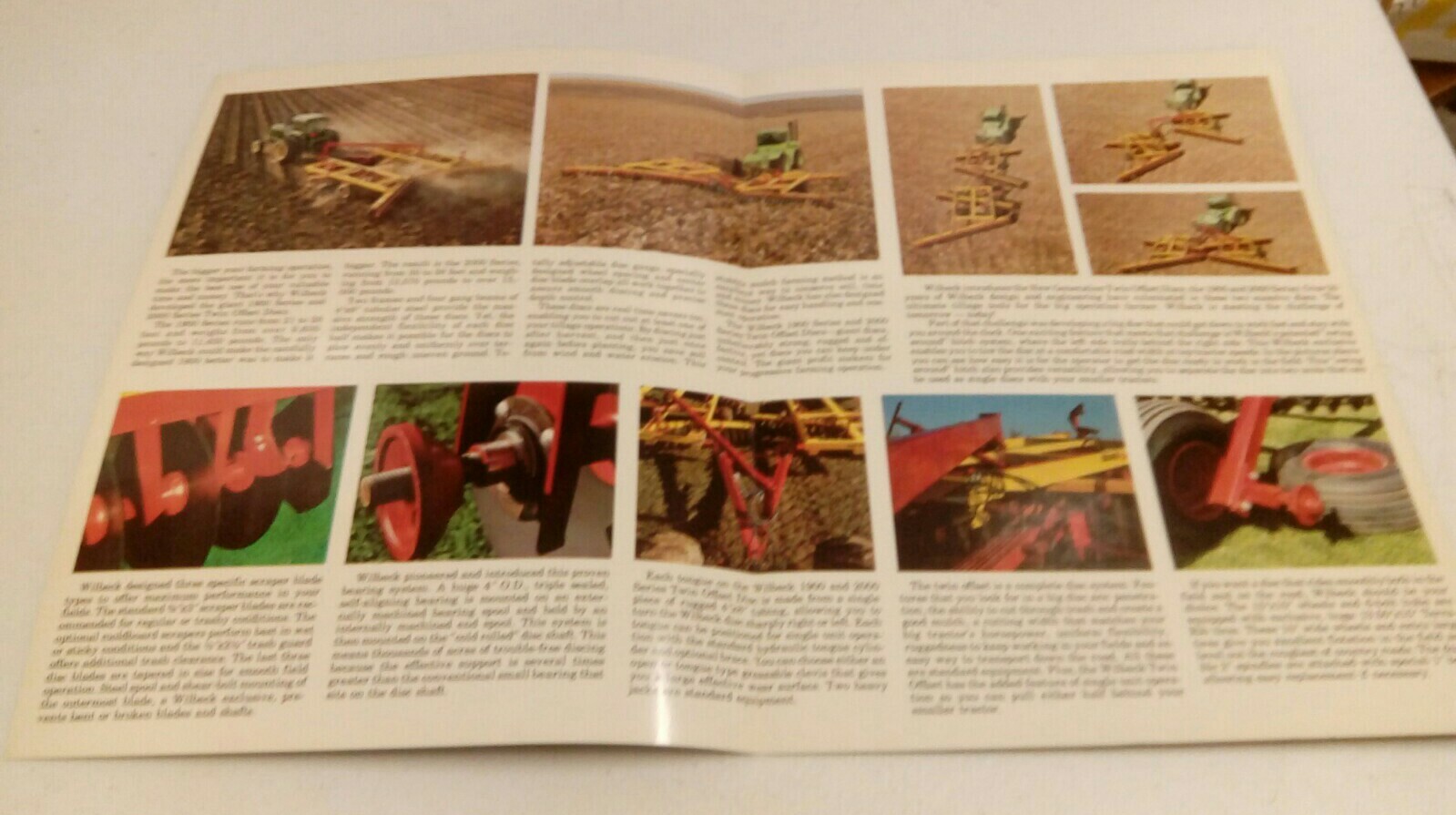 VINTAGE 1970’S WILBECK TWIN OFFSET 1900/2000 FARM TRACTOR WHEELED DISCS BROCHURE