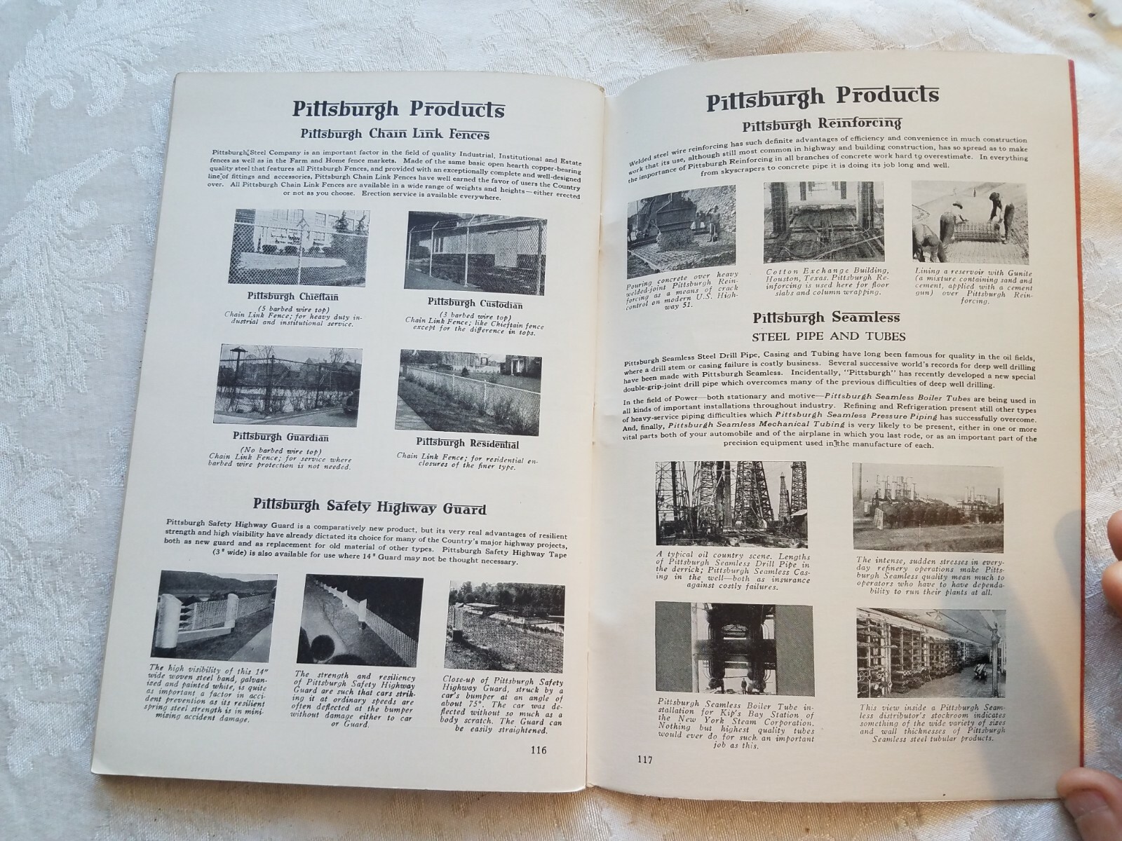 1937 Ready Reference Fence Guide Pittsburgh Steel Co Fencing Farm Orchards Corn