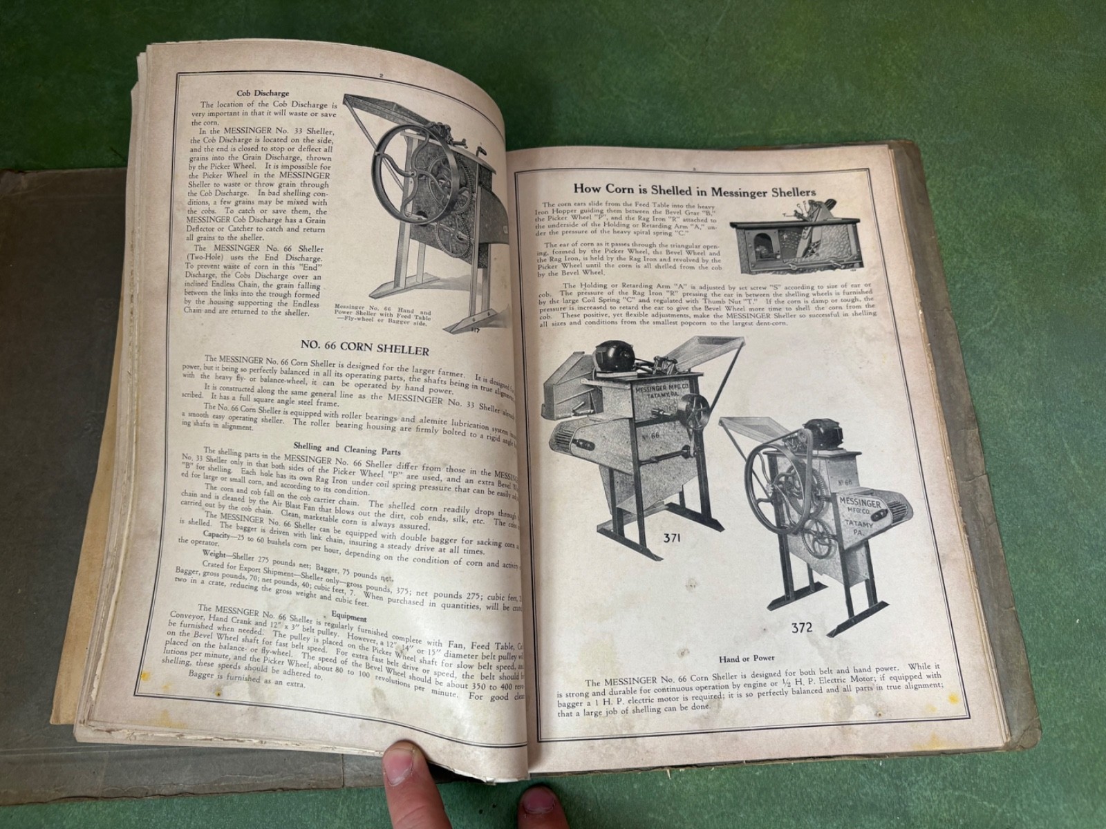 1939 Messinger Farm Machinery Manufacturing Dealer Sales Catalog Tatamy,Pa