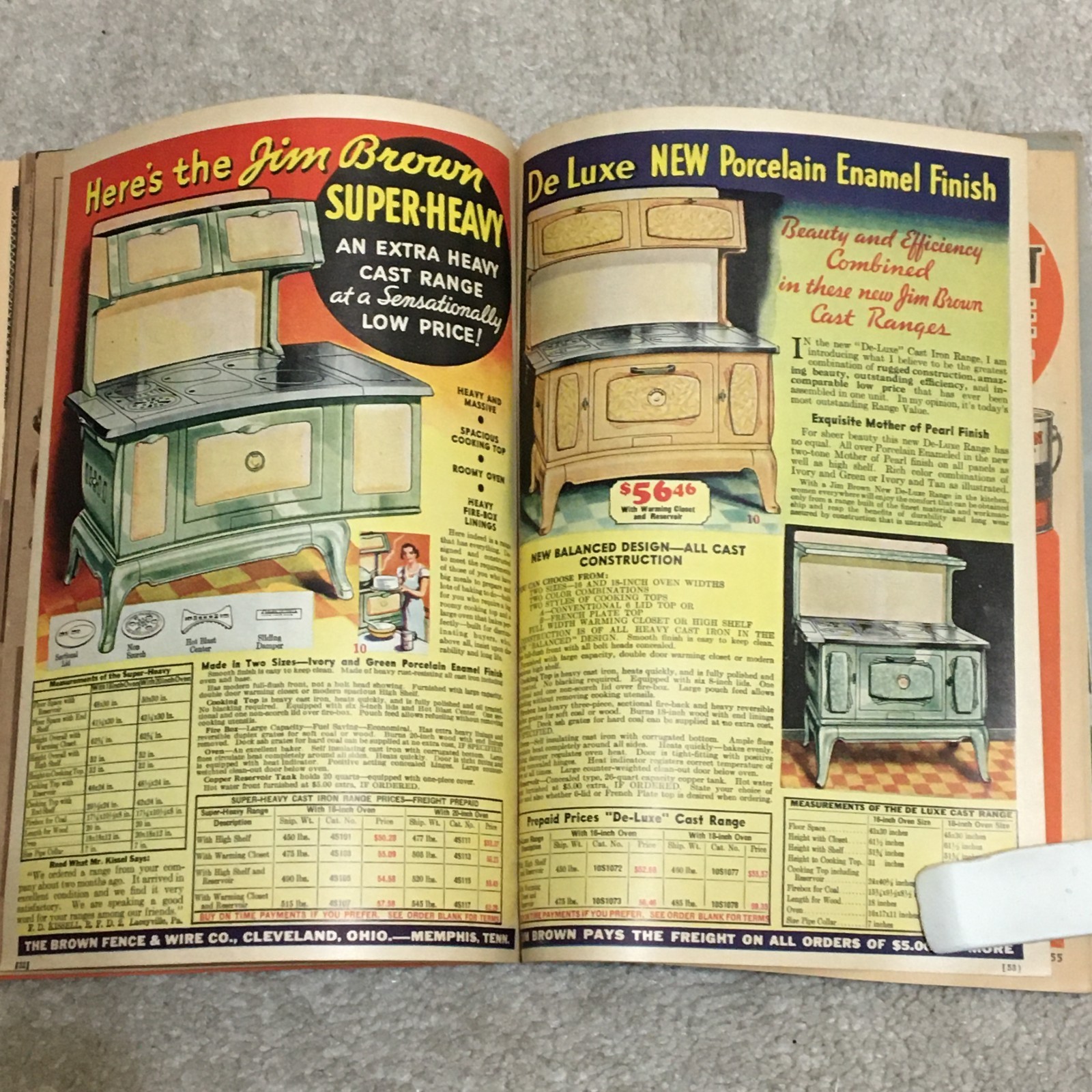 Vntg 1935 Jim Brown’s Bargain Book Catalog, Tools Fence Heater Range Paint Roof