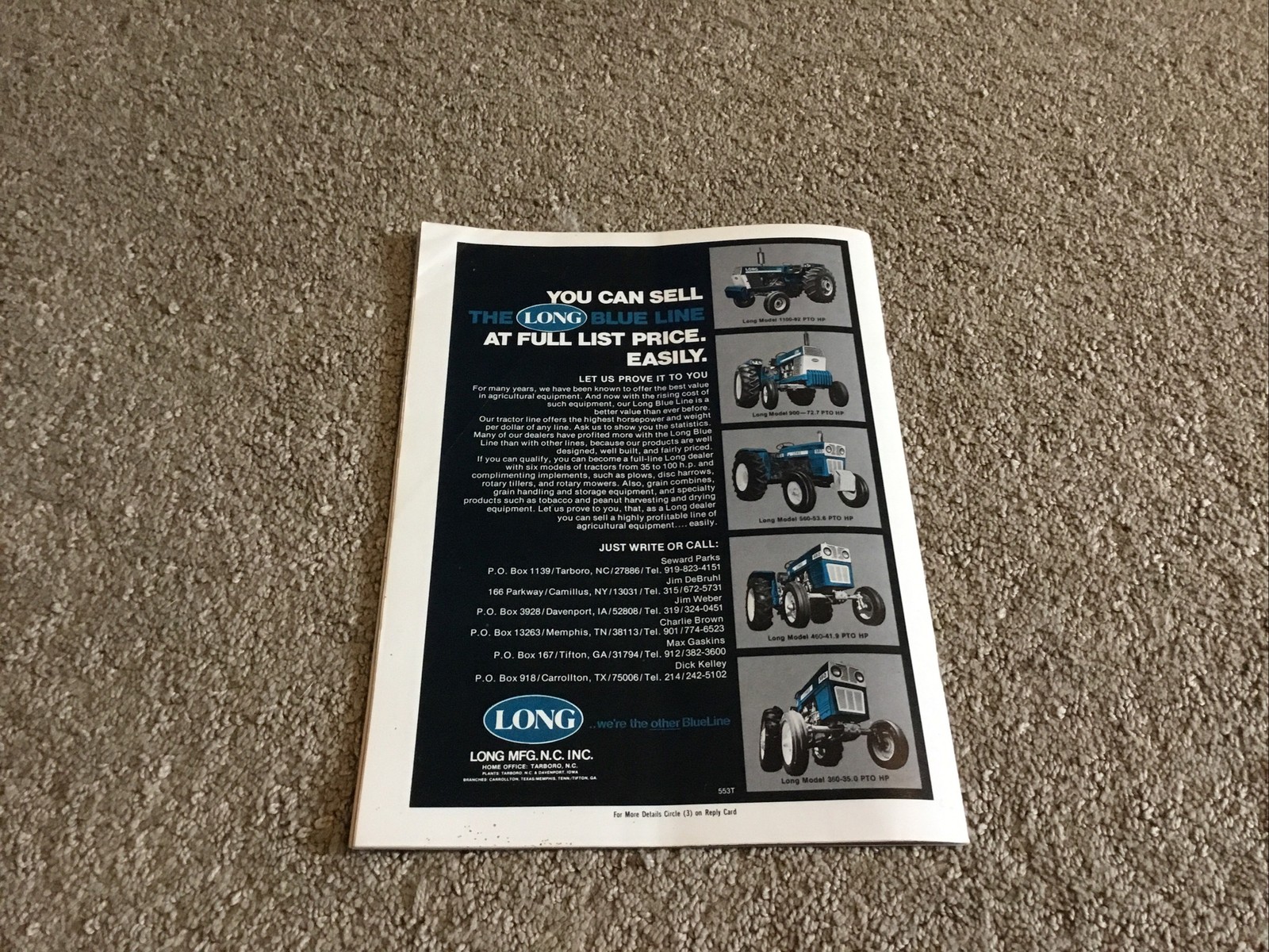 Implement & Tractor Magazine May 7, 1976 Farming Agriculture Vintage Ads J