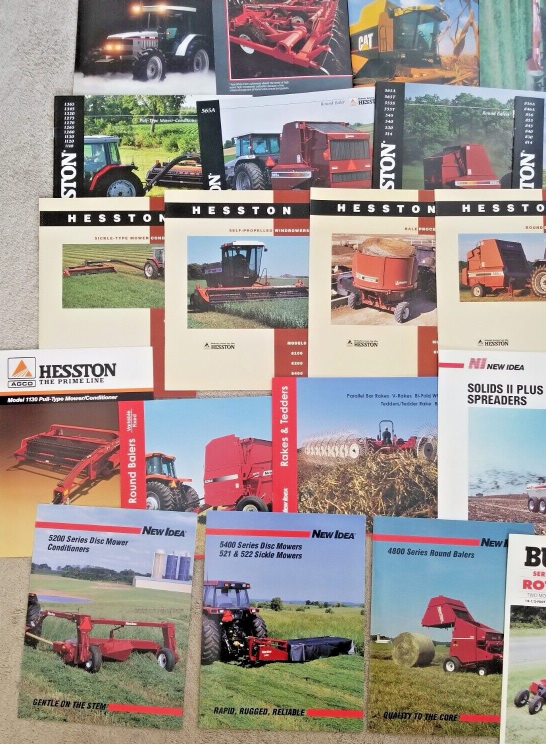 10 Pounds Of Tractor and Implement Brochures/Spec Sheets – 150+ 1980’s and Up