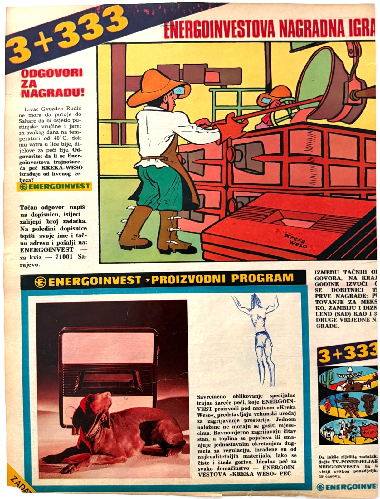 1971 Yugoslav Energoinvest Industrial Advertisement Automatic Foundry Metal Pour