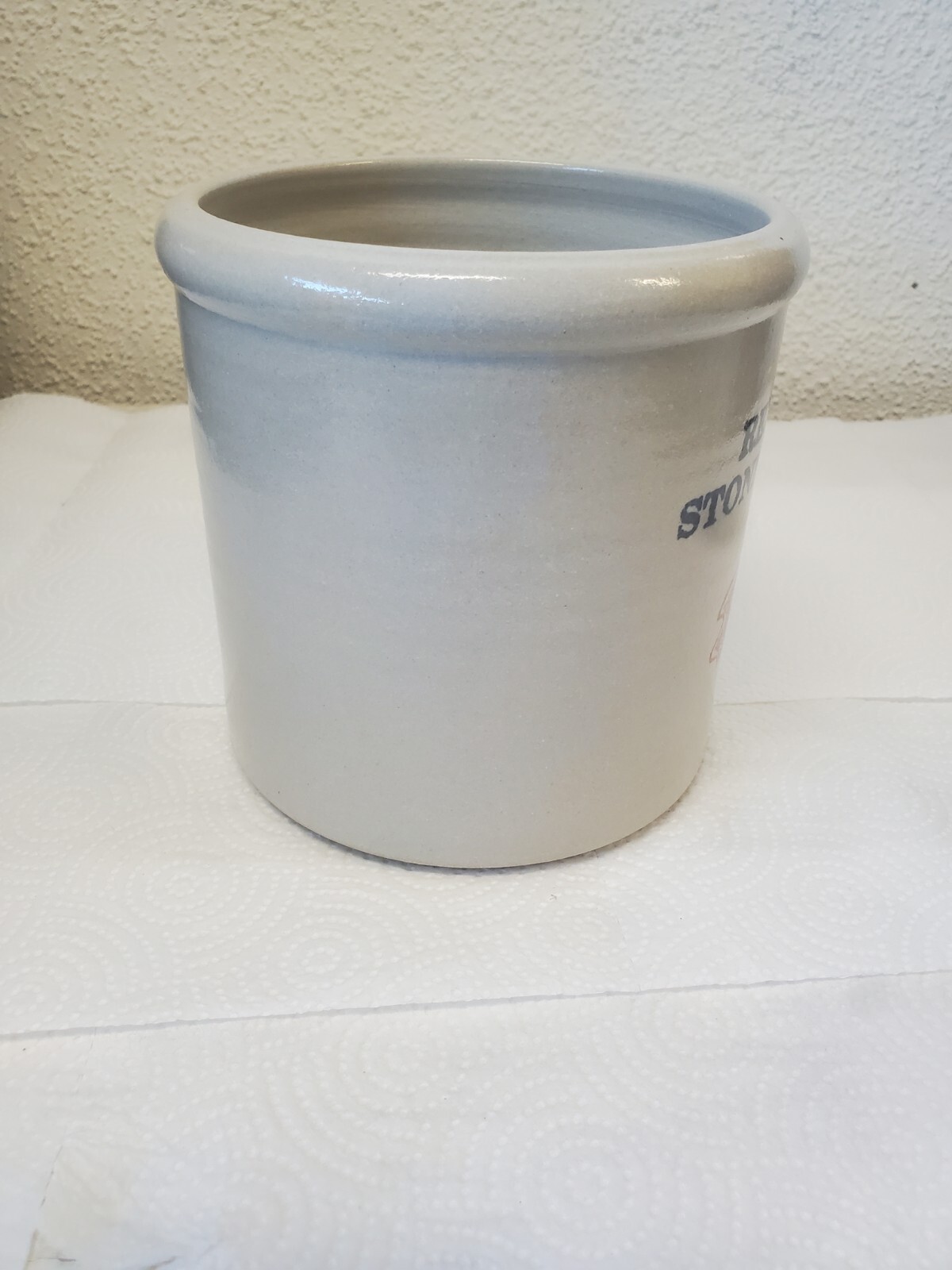 6″ Red Wing Crock Fredericksburg Farmers Cooperative 50 Years 2006 Iowa Grain