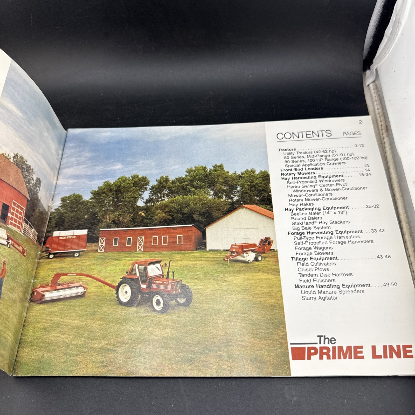 Hesston Farm Equipment Brochure / Catalog Prime Line