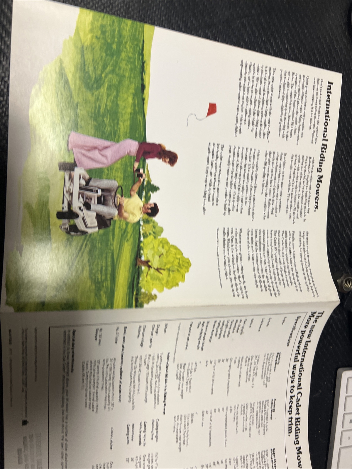 1976 International Cadet Riding Mowers Brochure