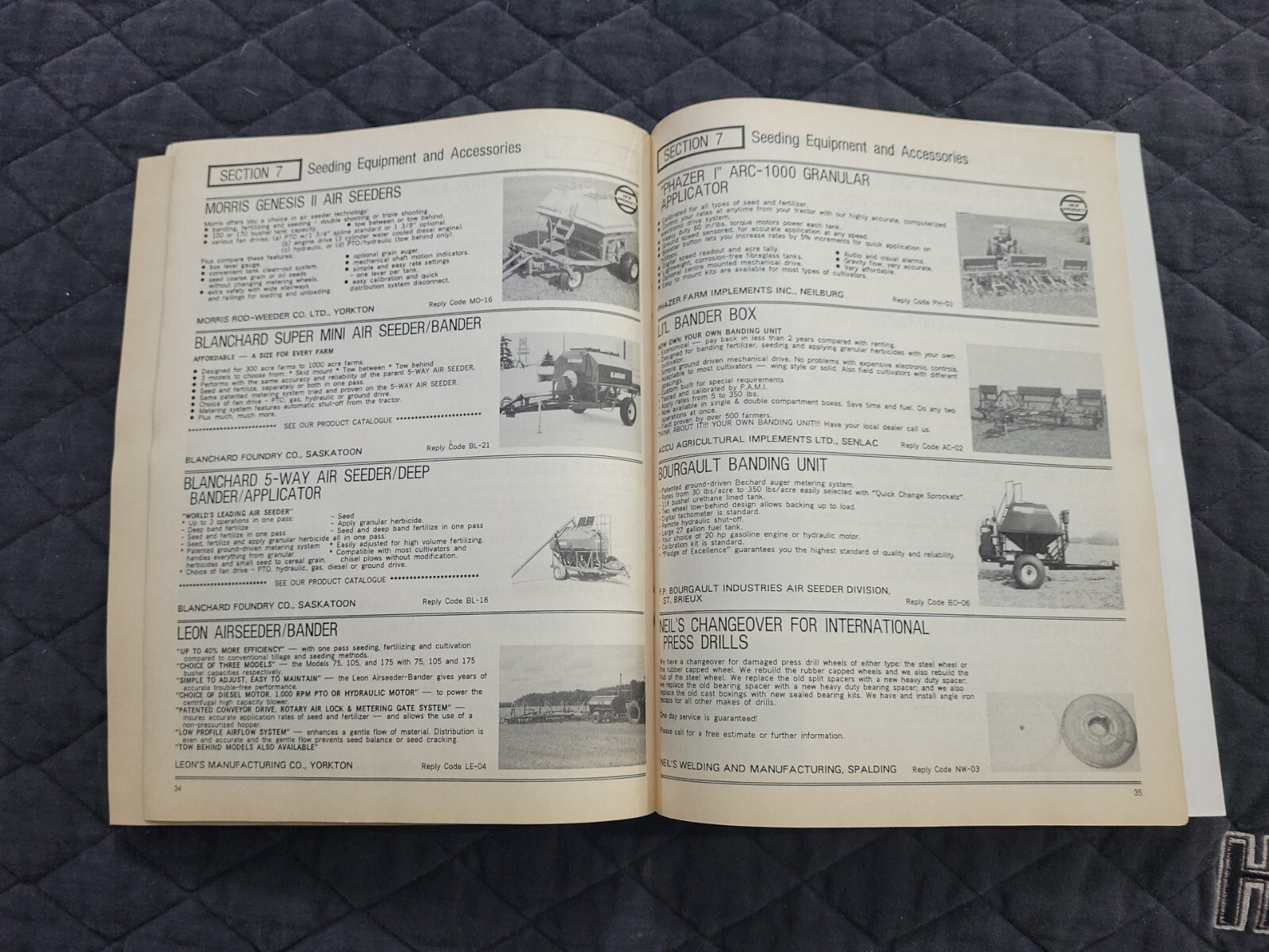1987 Saskatchewan CANADA Implement Buyer’s Guide Brochure Catalog AGRICULTURAL