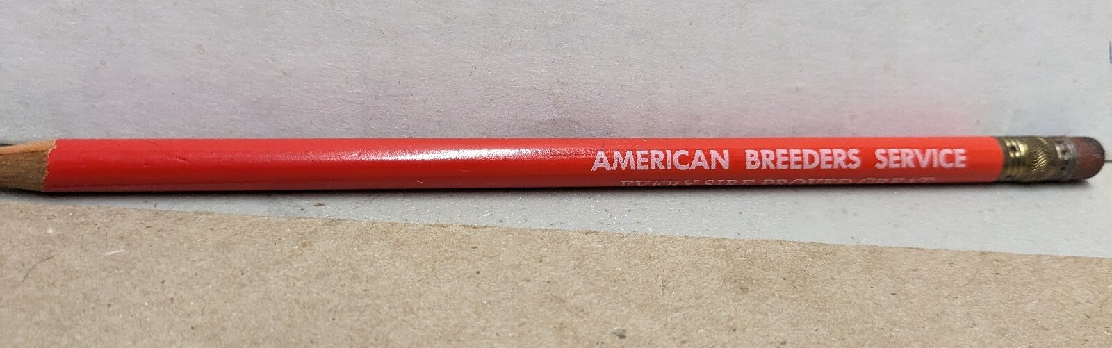 Vintage American Breeders Service Sire Anamosa And Monticello Iowa IA Pencil