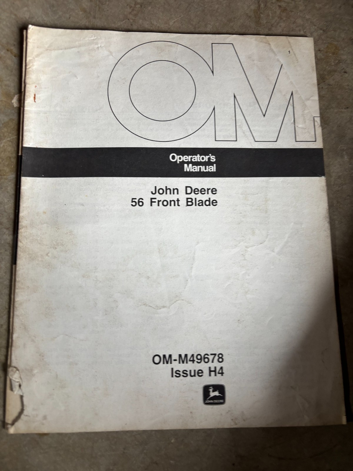 John Deere 56 Front Blade Operator’s Manual AMIL26 no4
