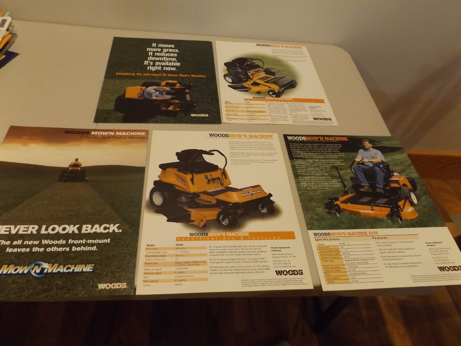 5-pc. WOODS MOW’N MACHINES, 2001-2002