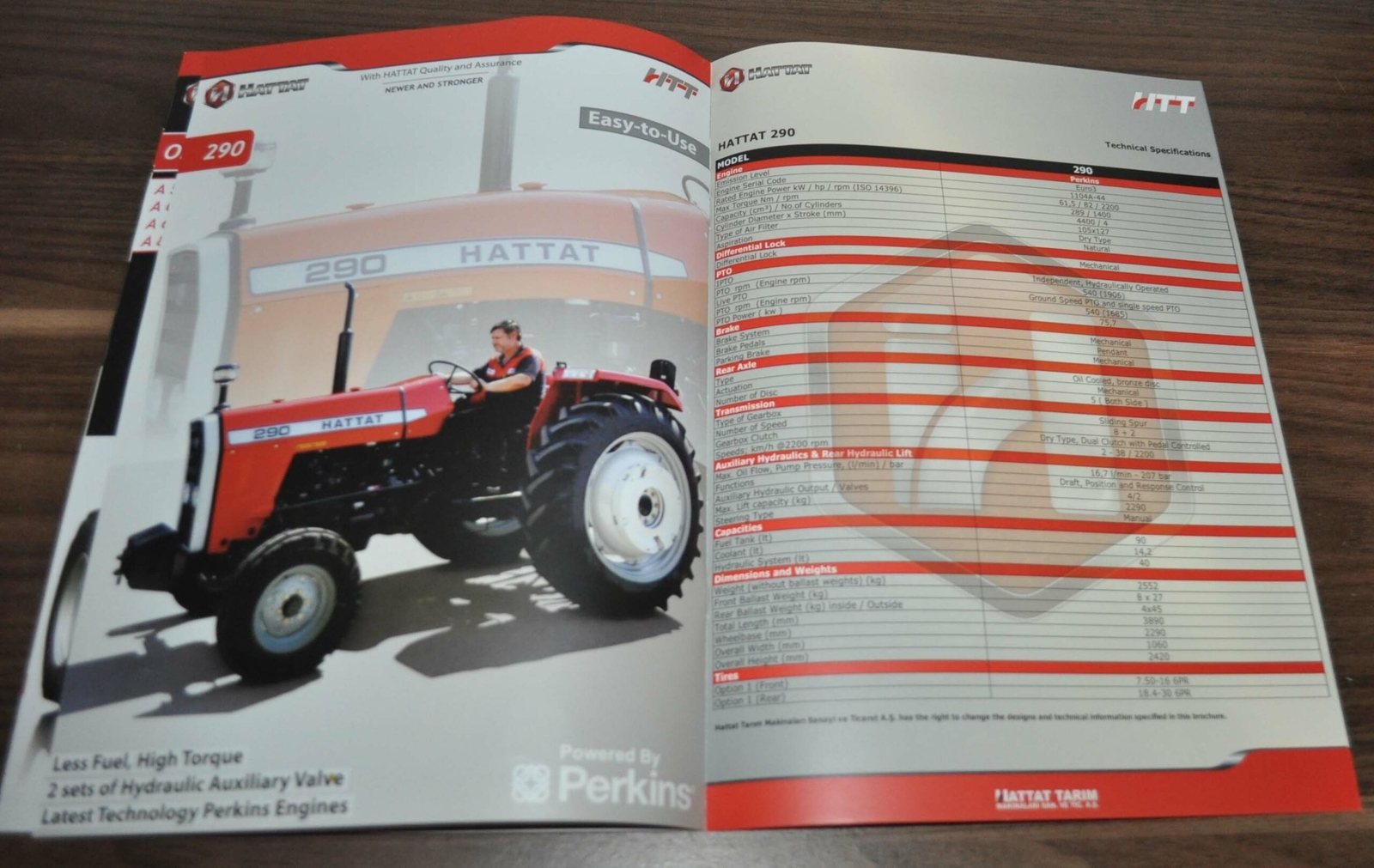Hattat Model Range Tractor Turkey Brochure Prospekt