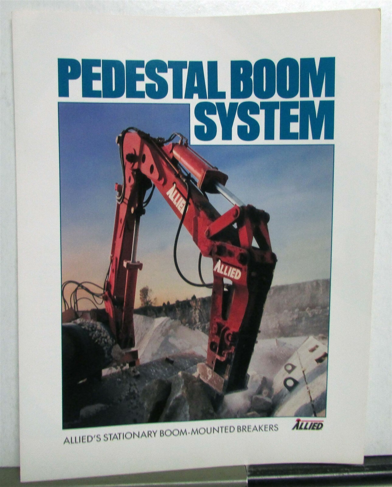 1990 Allied Pedestal Boom System Construction Sales Brochure