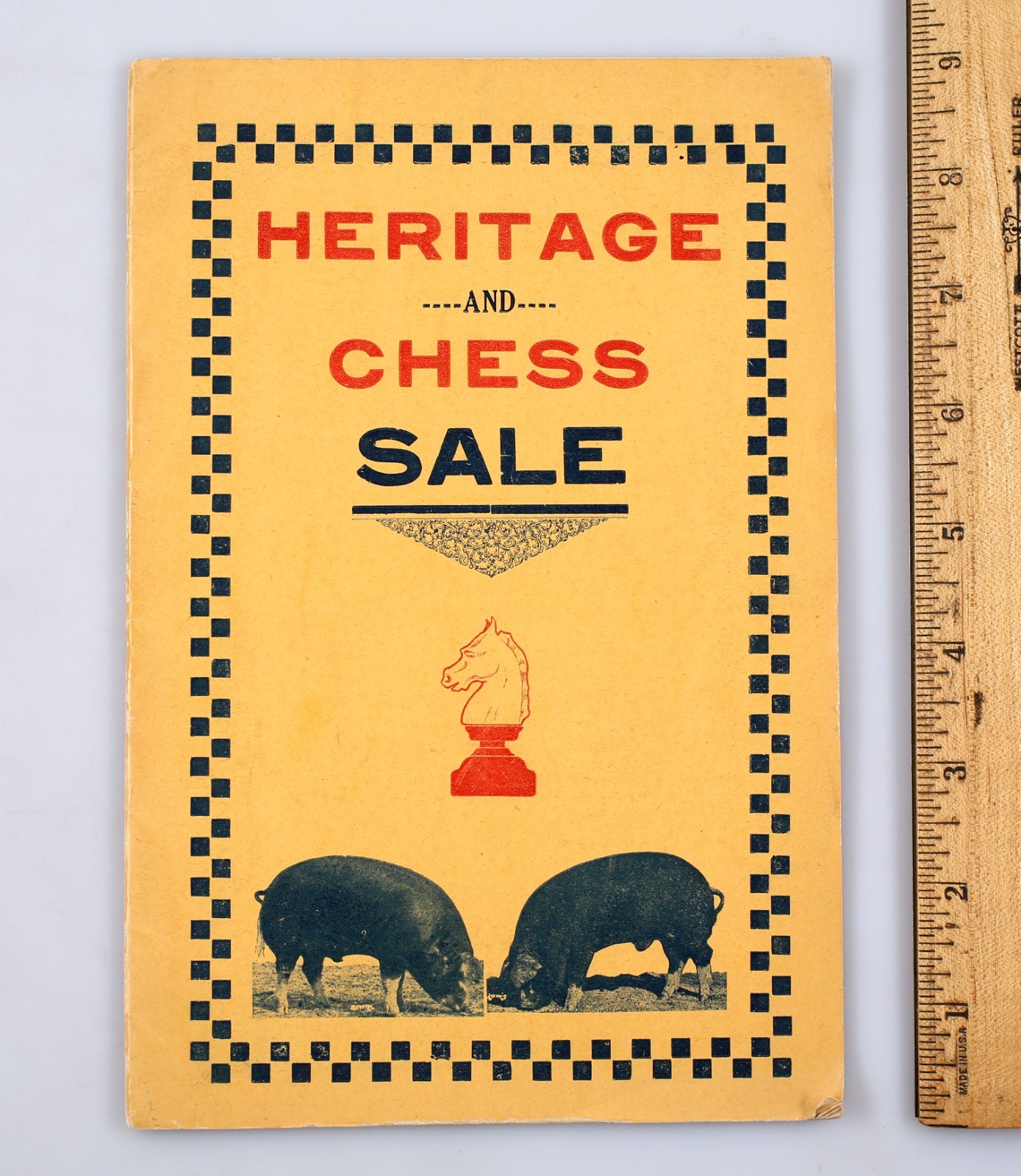 Vintage 1922 Heritage and Chess Poland China’s Sow Hog Sale Program Alton Iowa