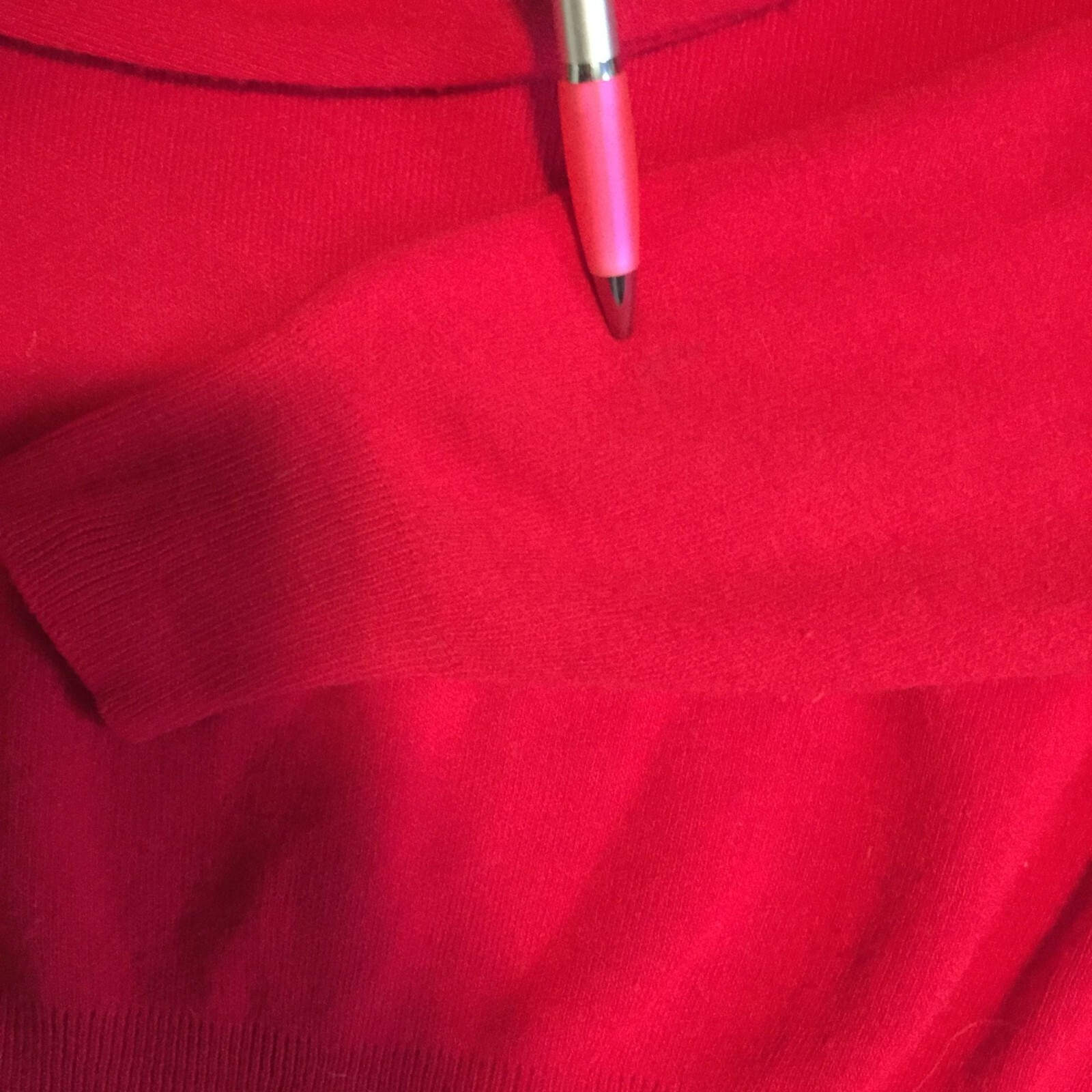 Vintage Rare Tisco Tractor Implement Supply Agriculture Farm Red Sweater Vneck
