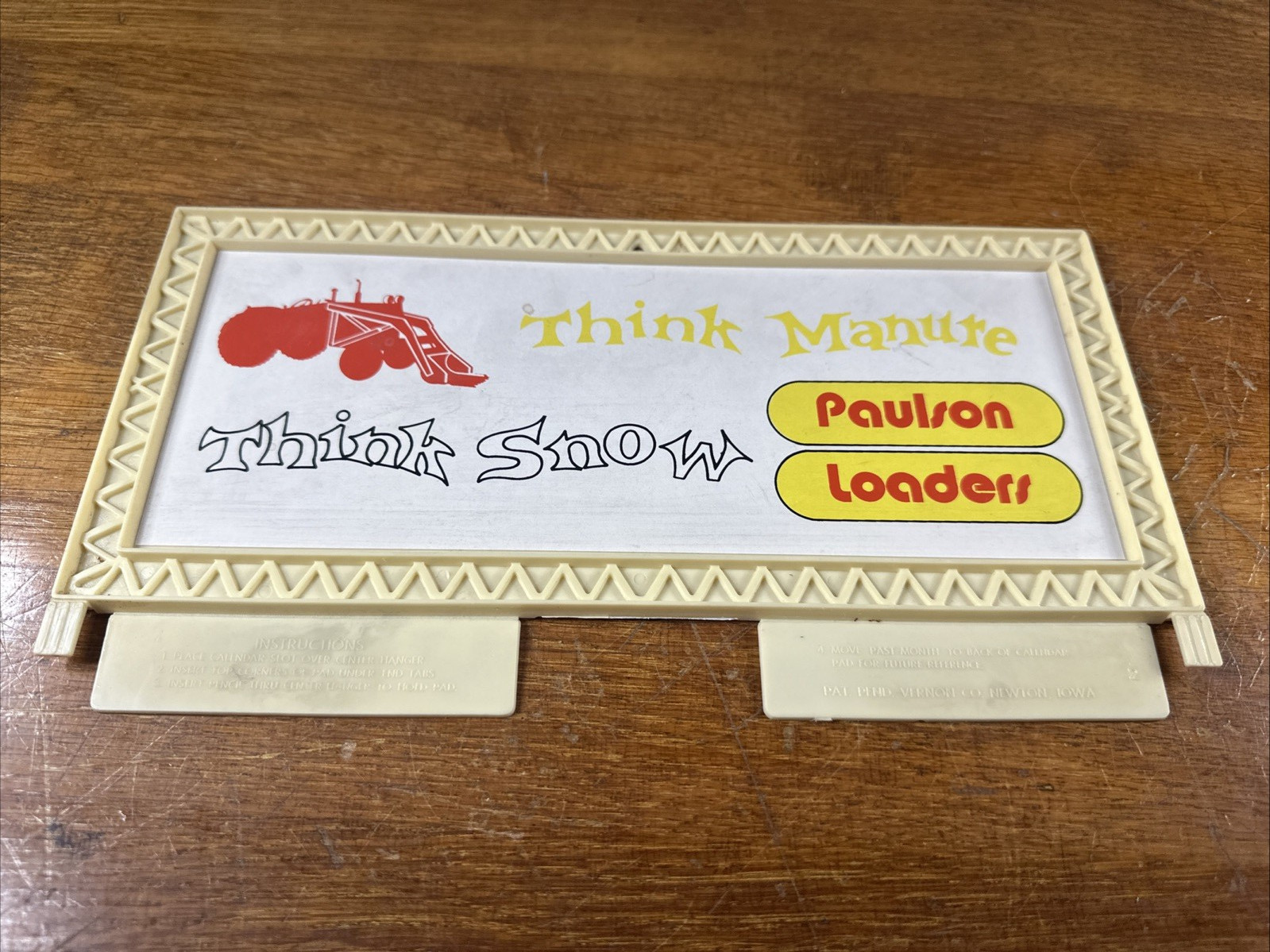 Paulson LoadersTractor Advertising Farm Advertising Calendar Topper 11″ x 5 1/2″