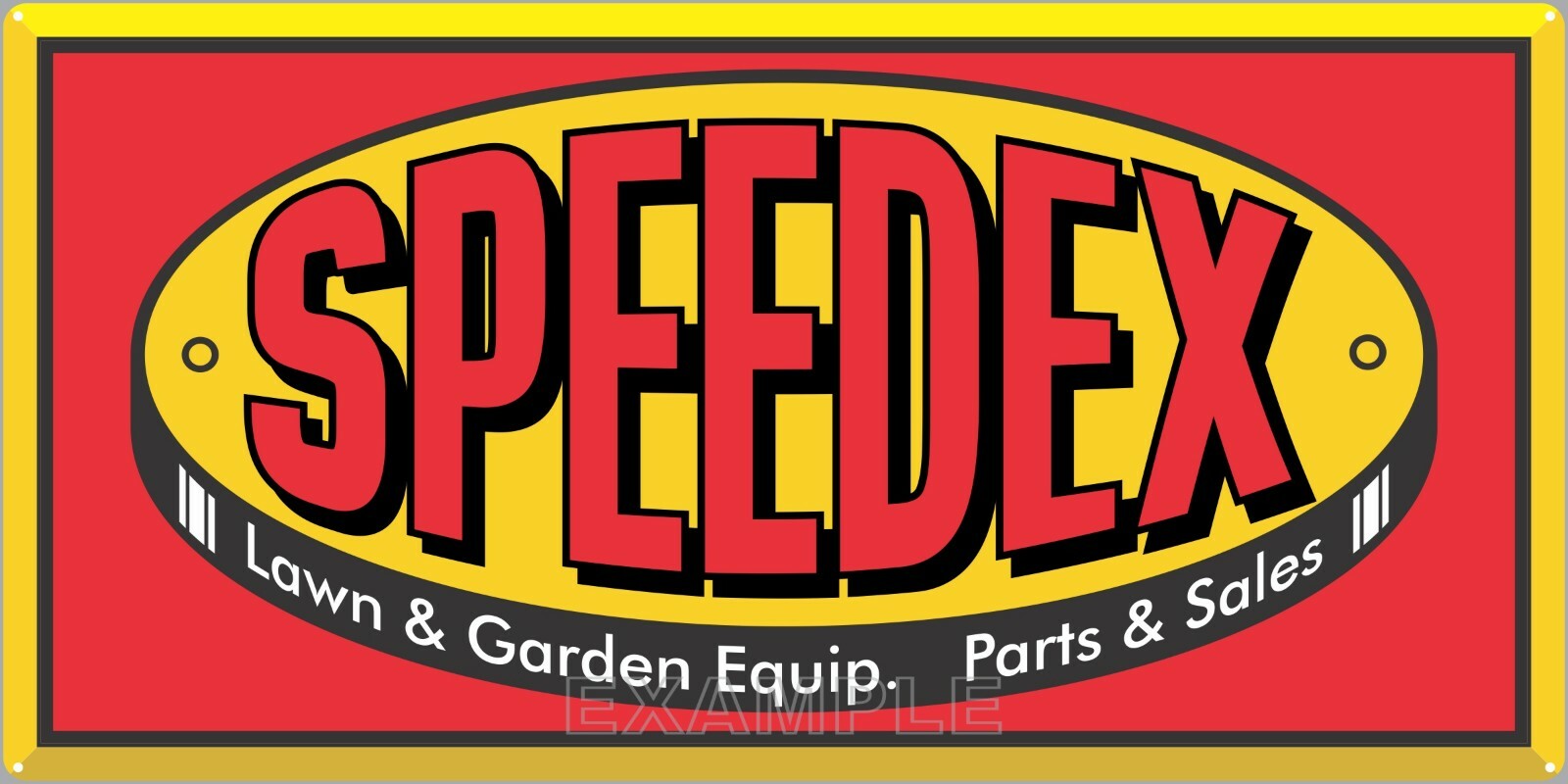 SPEEDEX LAWN GARDEN TRACTOR DEALER VINTAGE SIGN REMAKE ALUMINUM SIZE OPTIONS