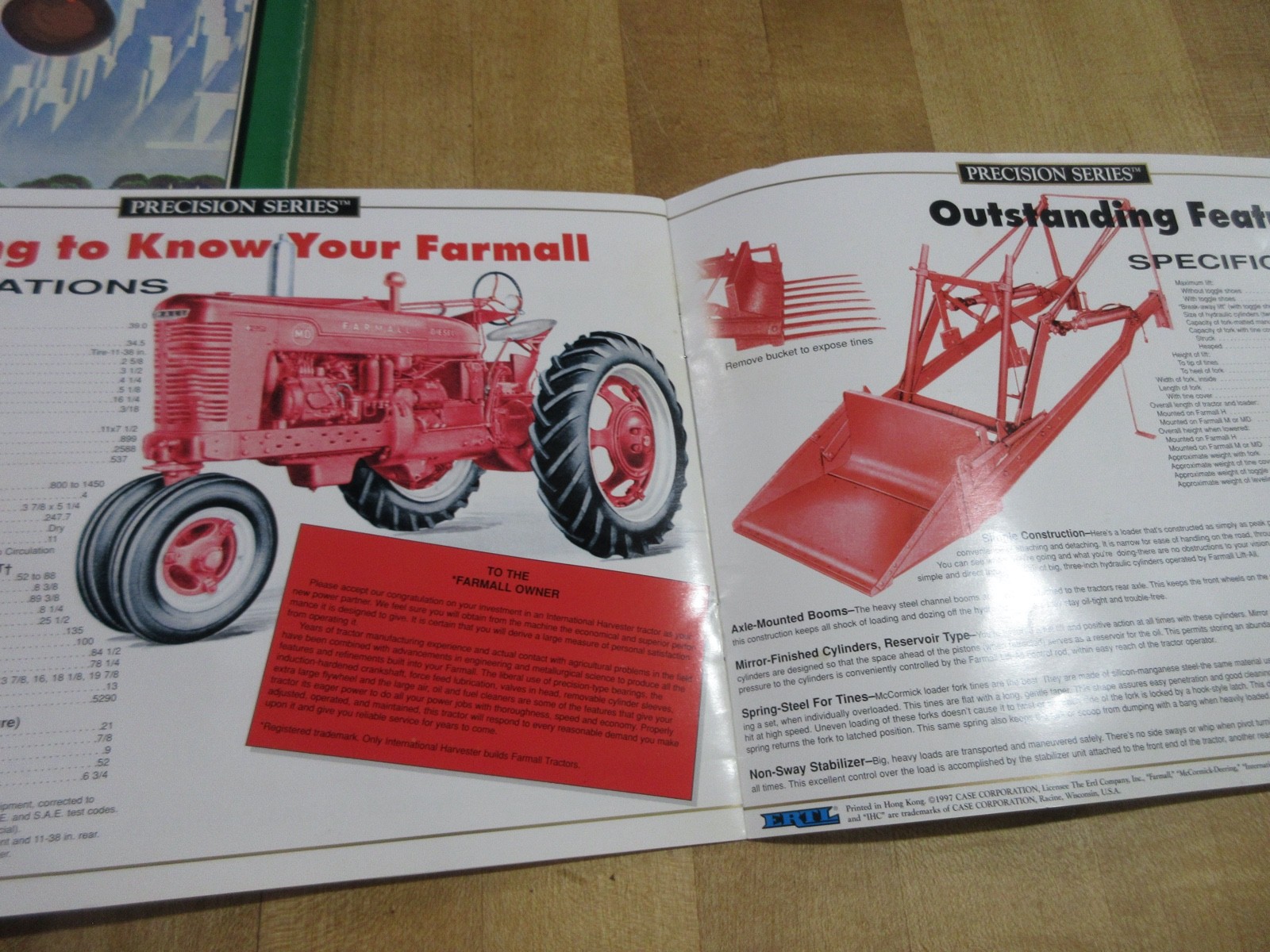 International Harvester Farmall MD & McCormick 31 Loader Catalog Brochure (mk)