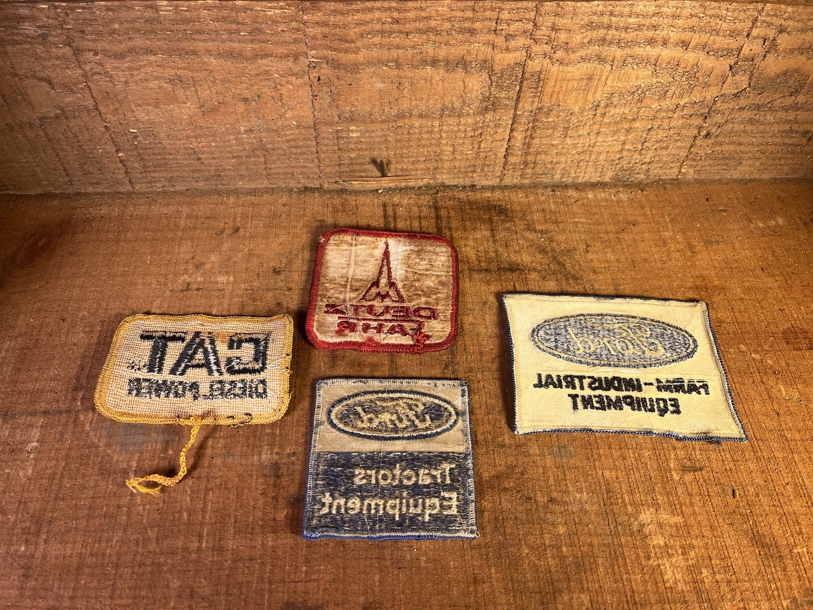 Lot Of Vintage Farming And Industrial Patches From Ford,Deutz And Caterpillar