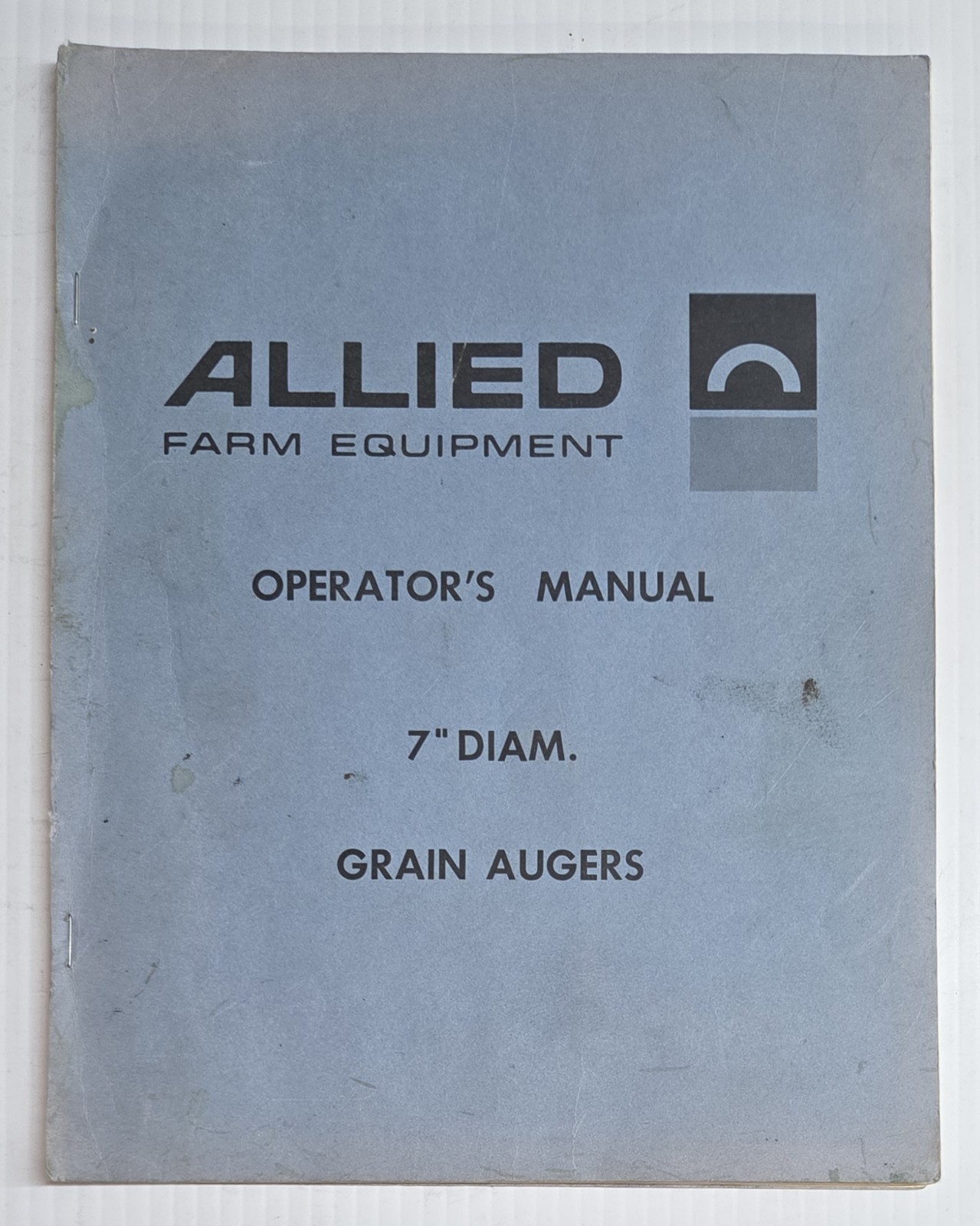 Allied Farm Equipment Operators Manual 7″ Diam. Grain Augers Vintage Brochure