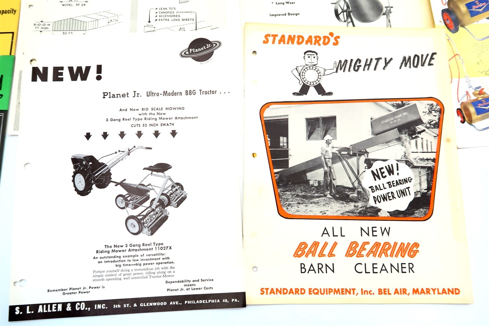 x21 Vintage 1950’s – 1960’s MIXED Brochures Tractors, Sprayers, Bailer, Cleaner
