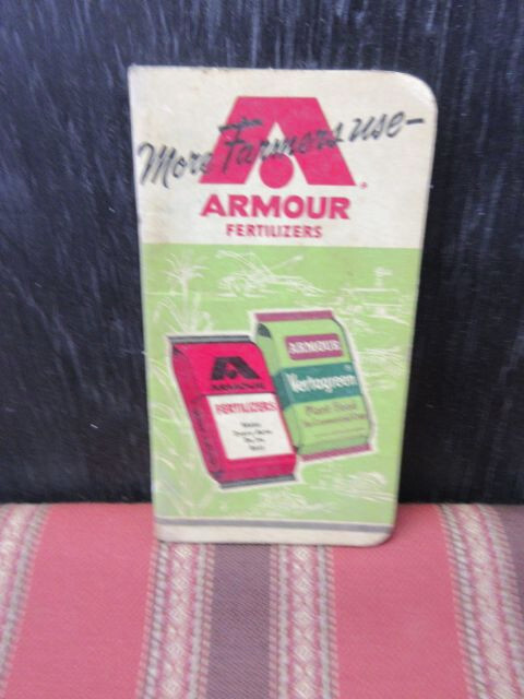 Vintage Armour’s Fertilizer / Vertagreen Memo Book from 1957  