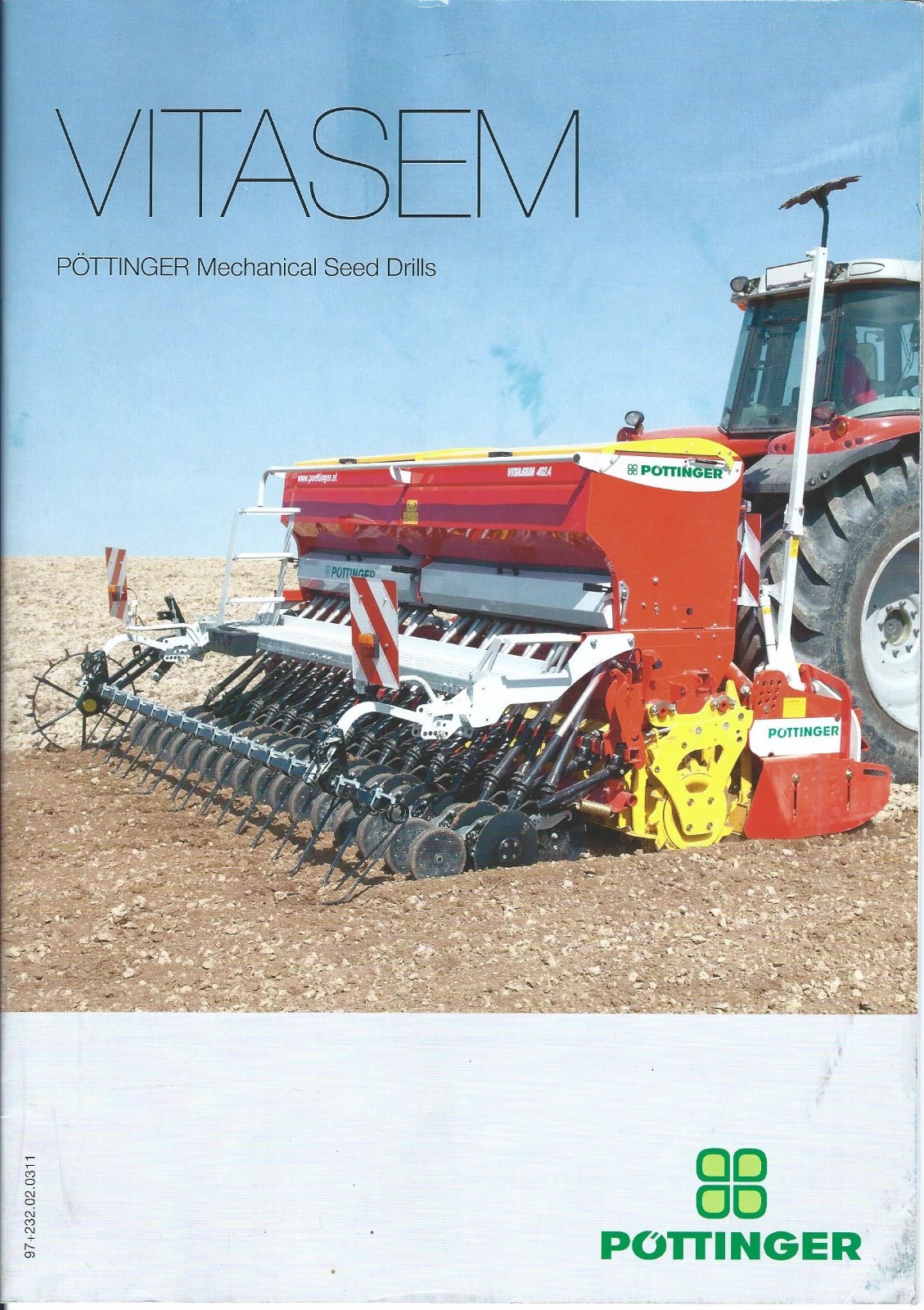 Farm Equipment Brochure – Pottinger – Vitasem – Mech Seed Drill – c2011 (F6078)
