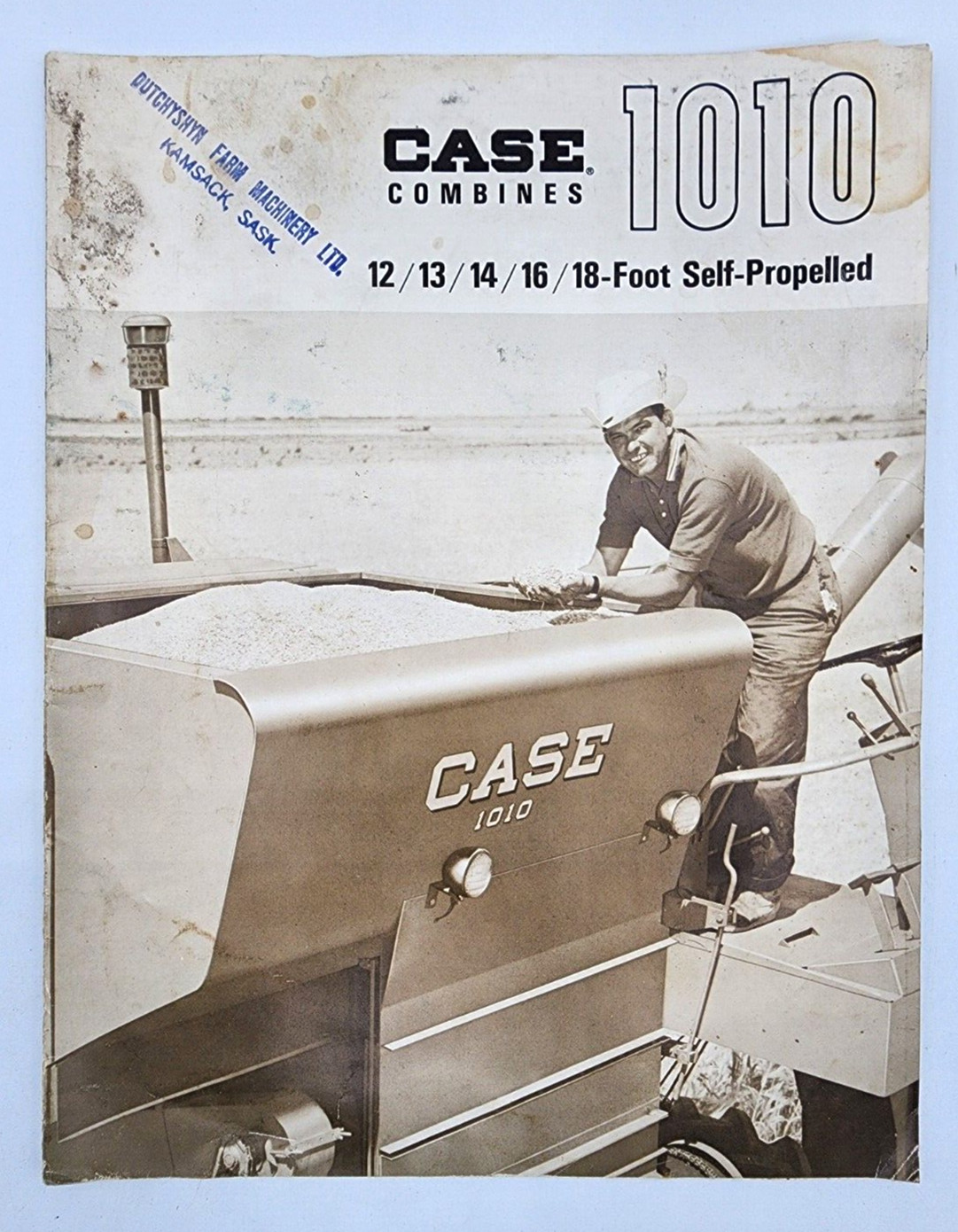 J. I. Case Co 12 13 14 16 18 Foot 1010 Combines Sales Salesman Brochure 18pgs