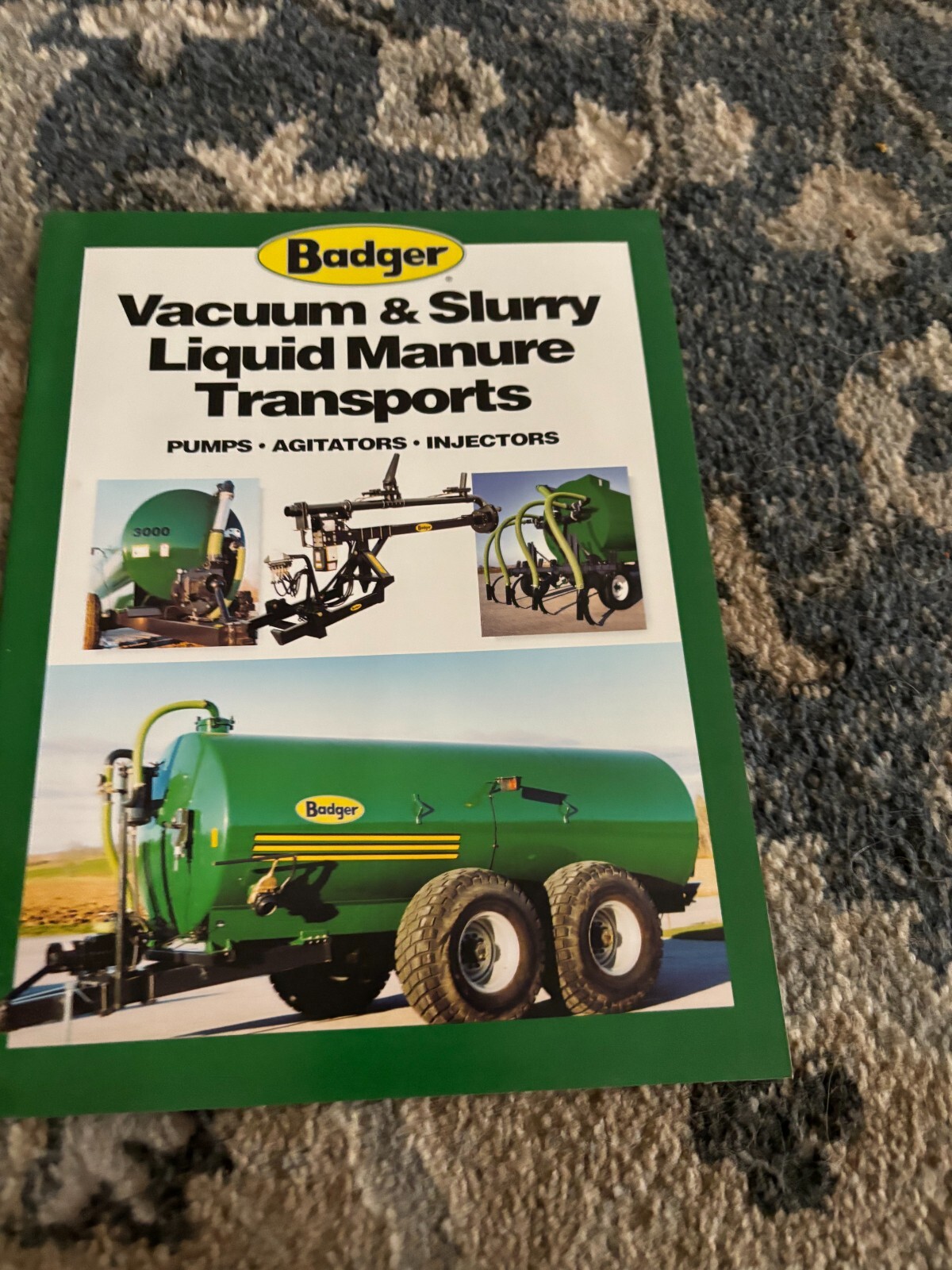 Badger Vacuum & Slurry Liquid Manure Transports Brochure FCCA24