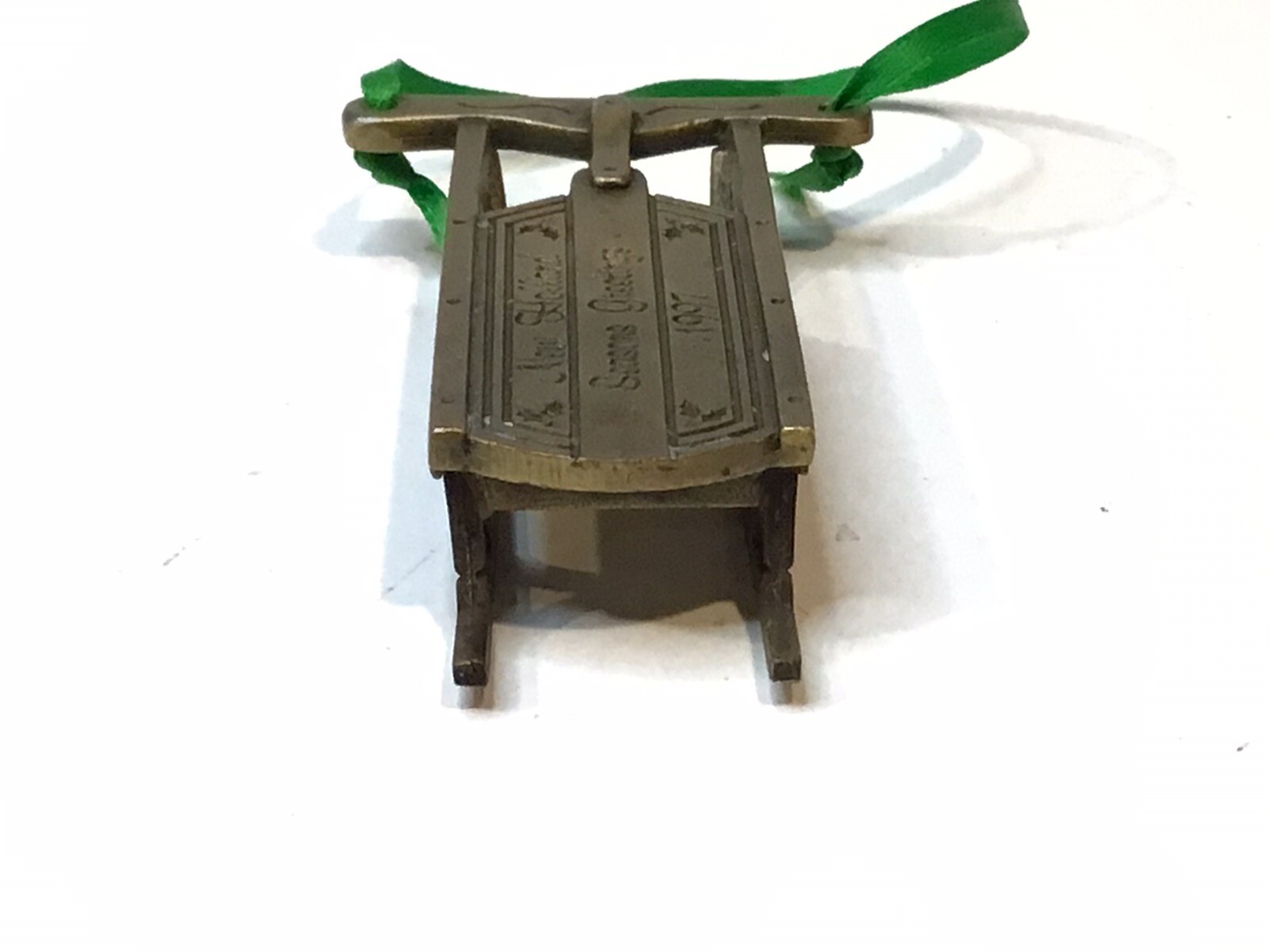 1997 New Holland HOLIDAY PEWTER SLED SpecCast USA Seasons Greetings Advertise