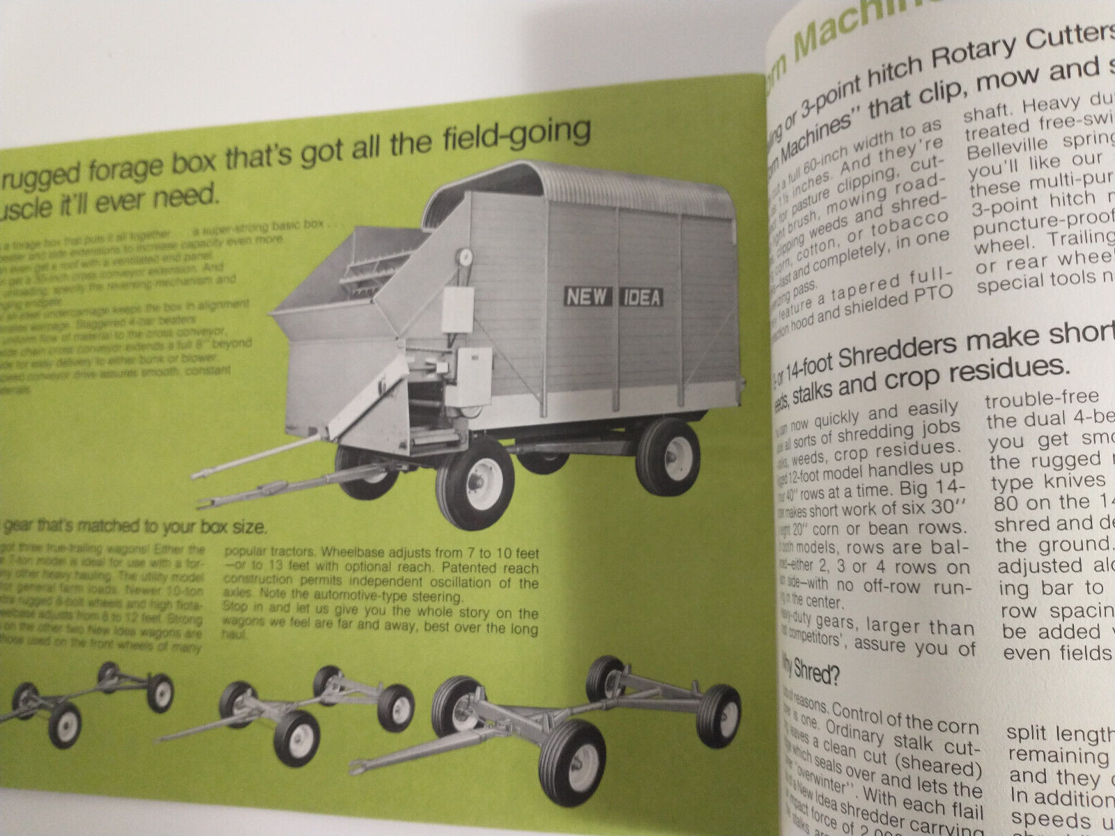 New Idea 1972 MACHINES Corn Heads Brochure 20 PAGE