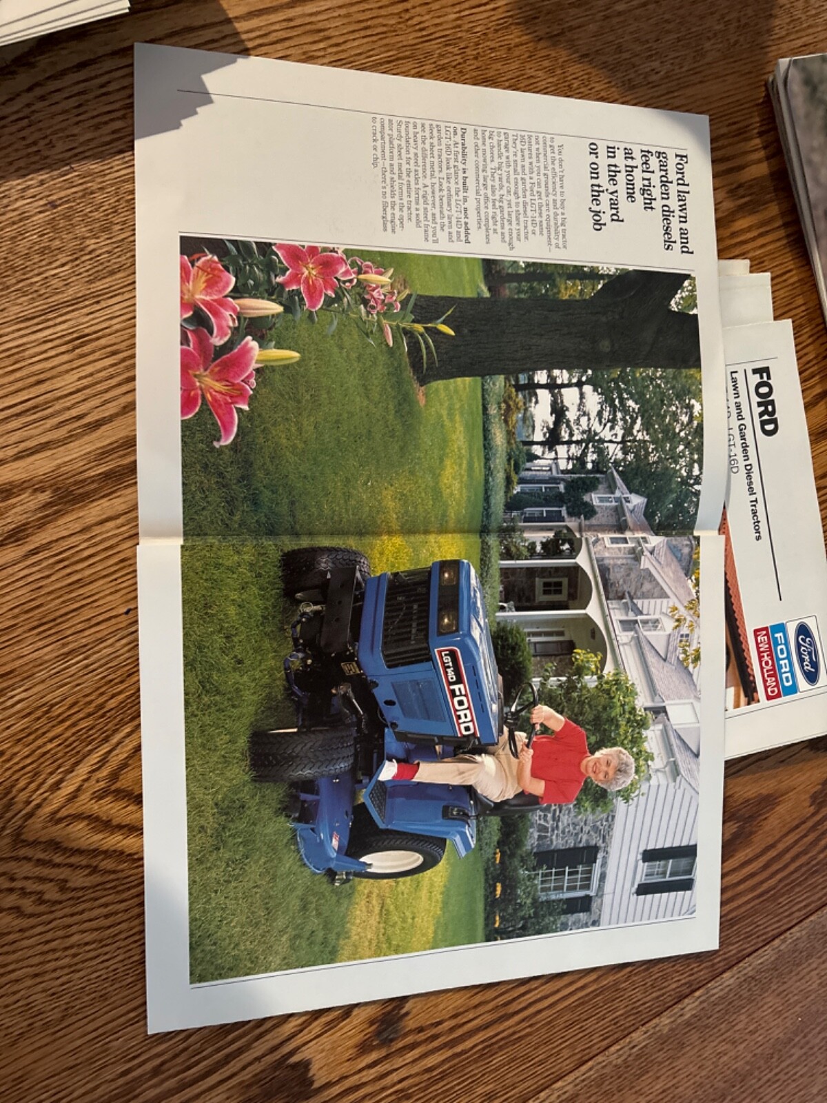 Ford Tractor Lawn & Garden Tractor For 1990 Brochure DCPA15