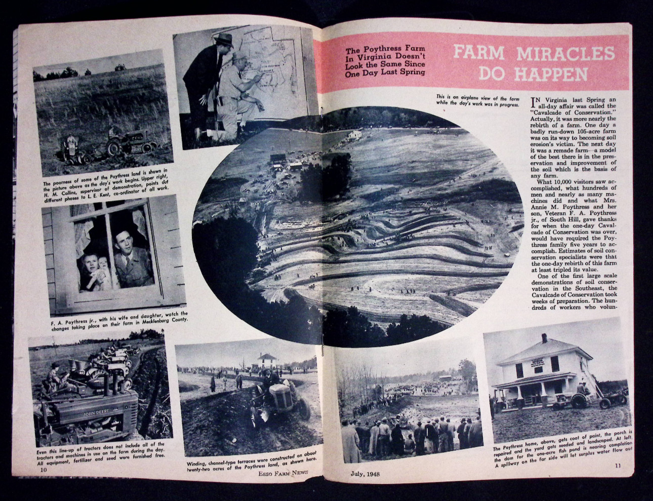 ESSO Farm News Magazine July 1948 Vintage Advertising Farming Publication