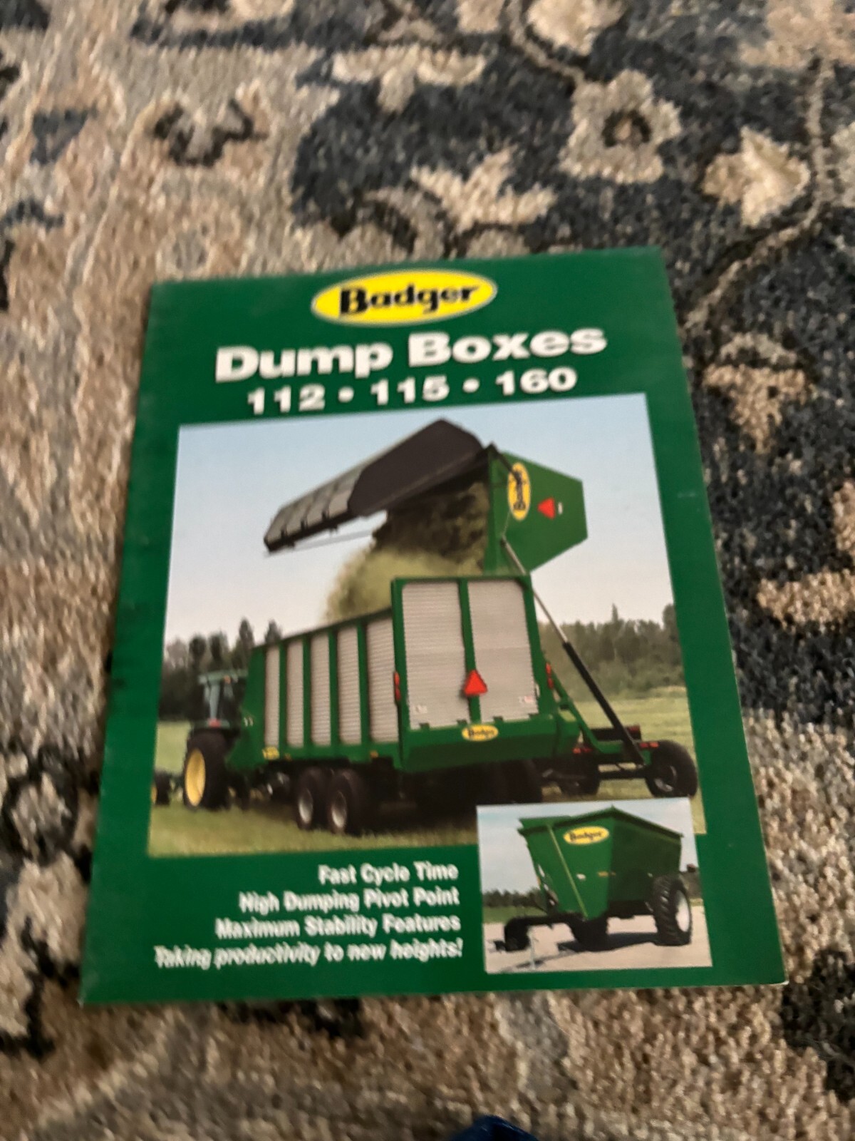 Badger 112 115 160 Dump Boxes Brochure FCCA24