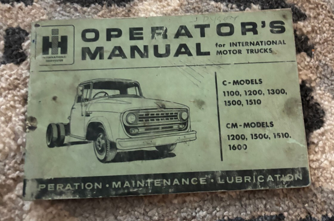 International Harvester C CM Truck Operator’s Manual Brochure FCCA25