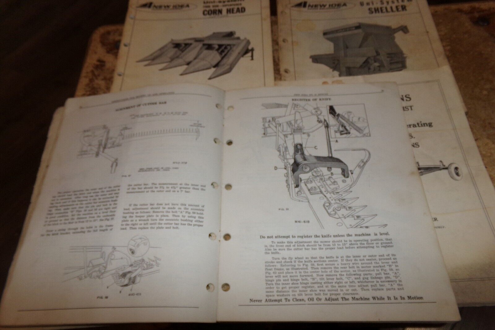 4-lot 1950’s-1970’s new idea assorted equipment brochures good used