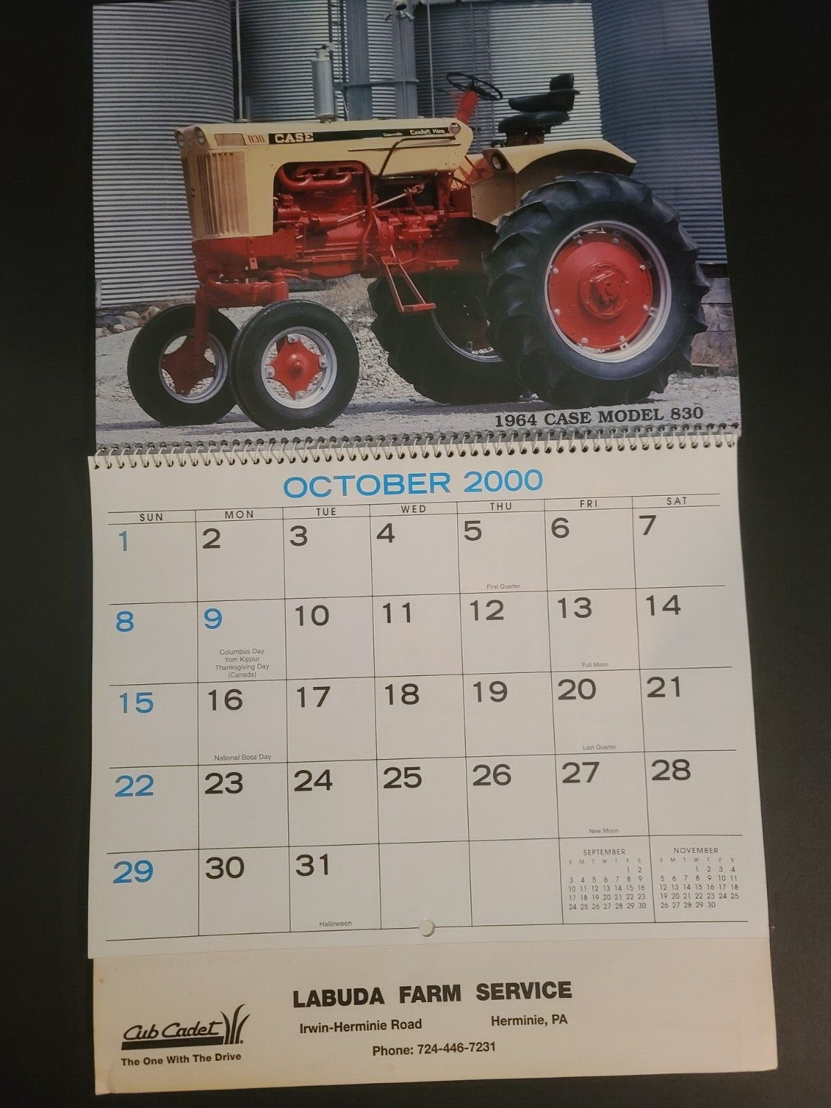 Vintage Year 2000 Labuda Farm Service Herminie Pa Classic Farm Tractors Calendar
