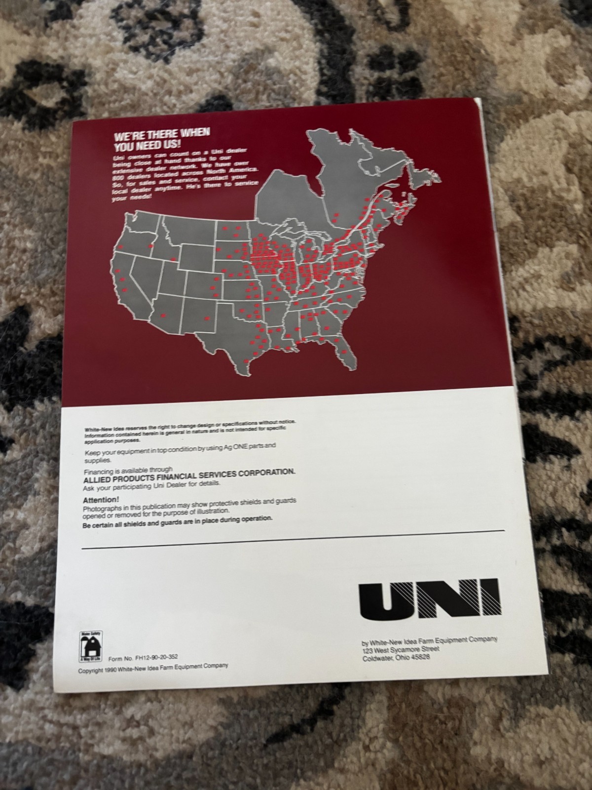New Idea Uni Modular Harvesting Systems For 1990 Brochure DCPA26