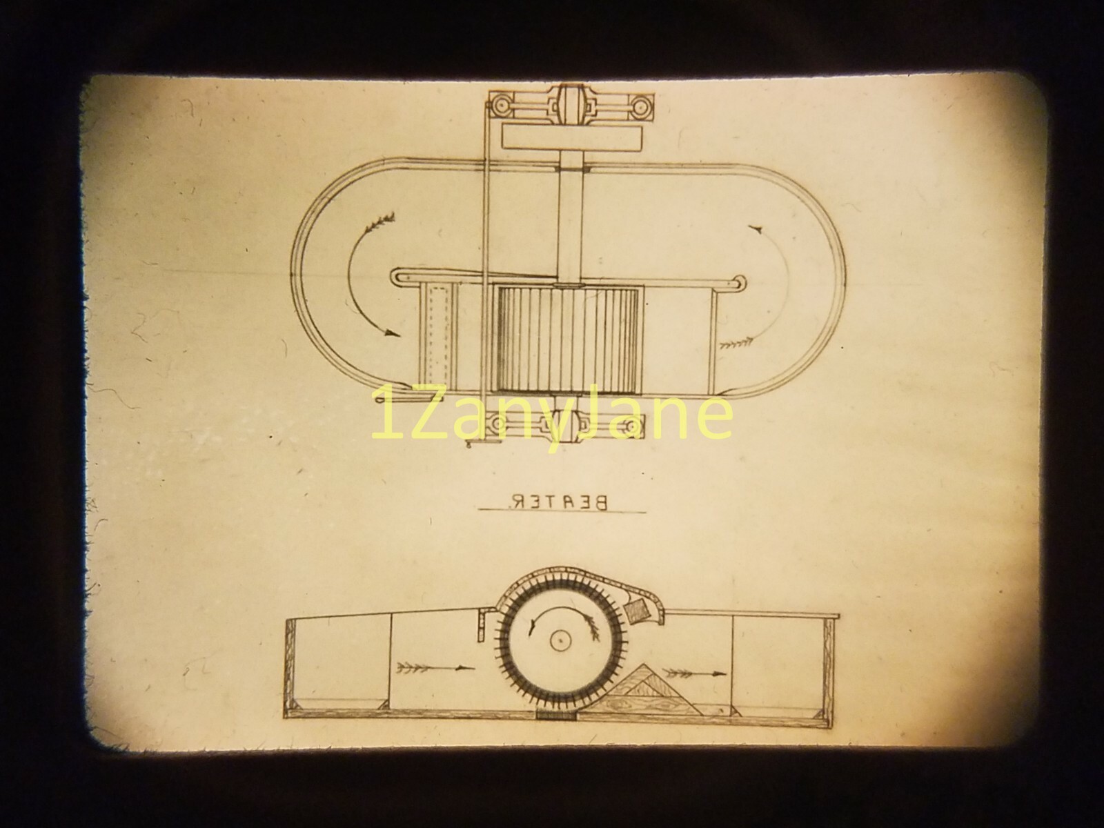 AC3018 35mm Slide of an Allis-Chalmers from MEDIA ARCHIVES BEATER SKETCHES DRAW