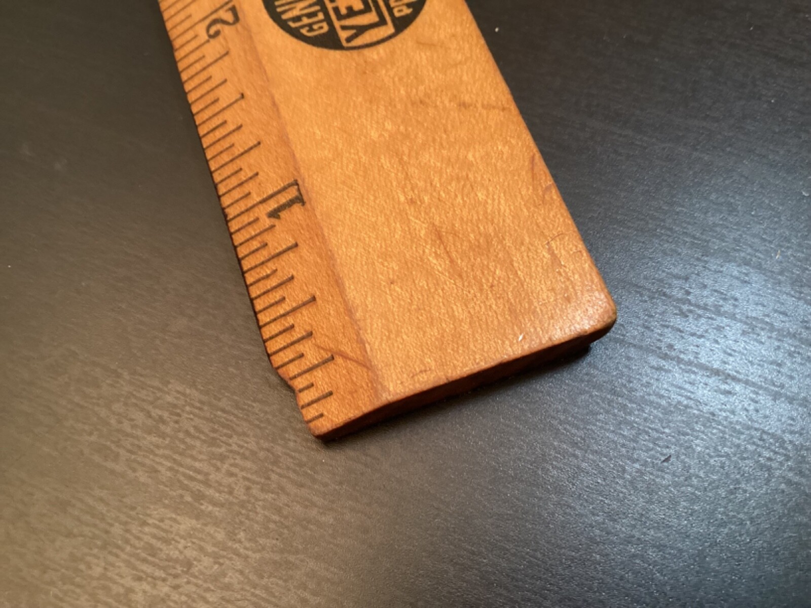 VTG 15″ WOOD RULER YETTER MFG CO COLCHESTER IL FARM EQUIPMENT PRODUCT LINE