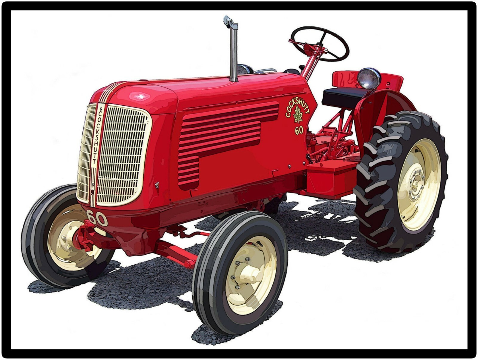 Cockshutt Tractors Model 60 Collectible Metal Sign